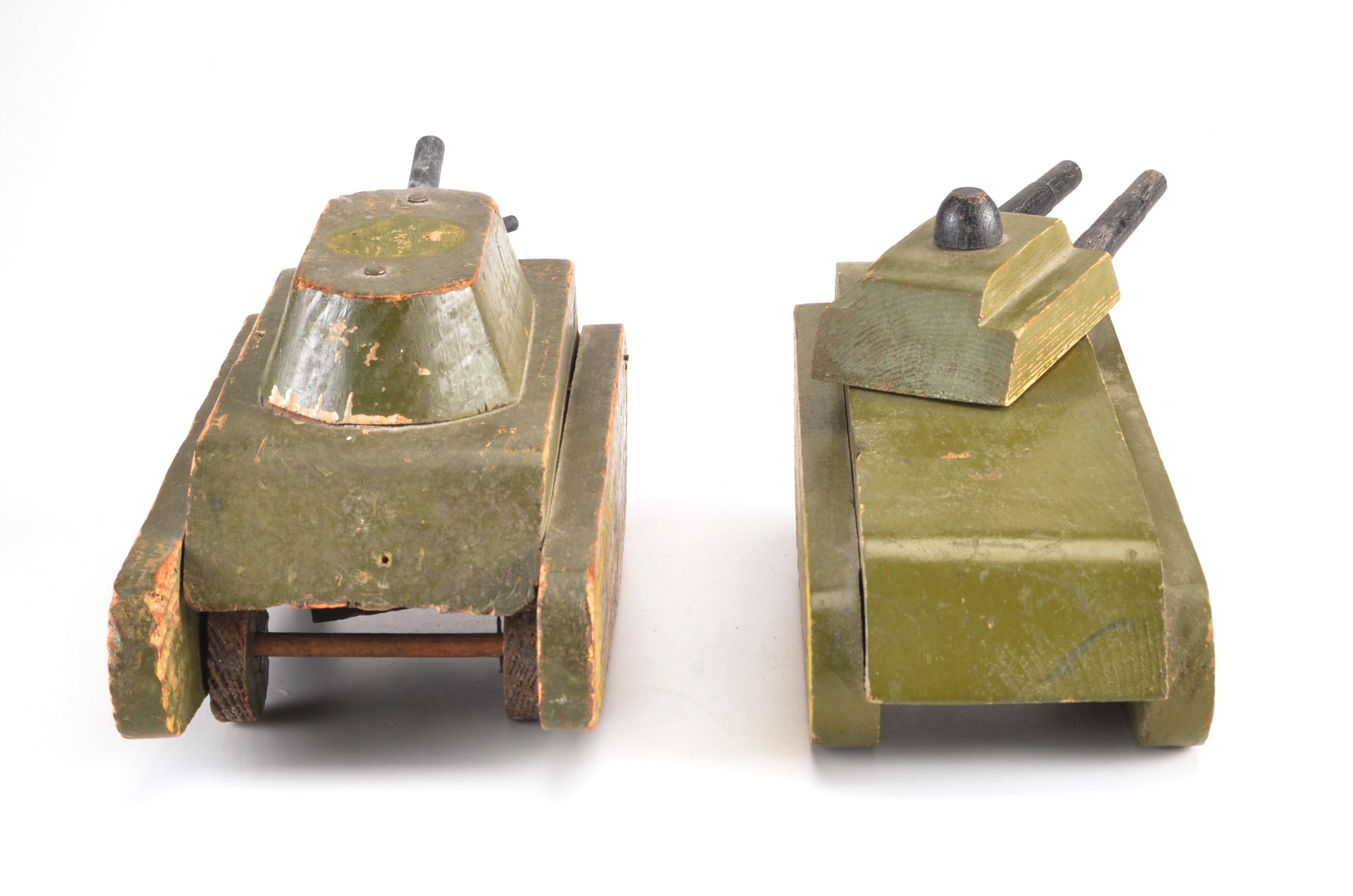 Vintage Wood Military Toys