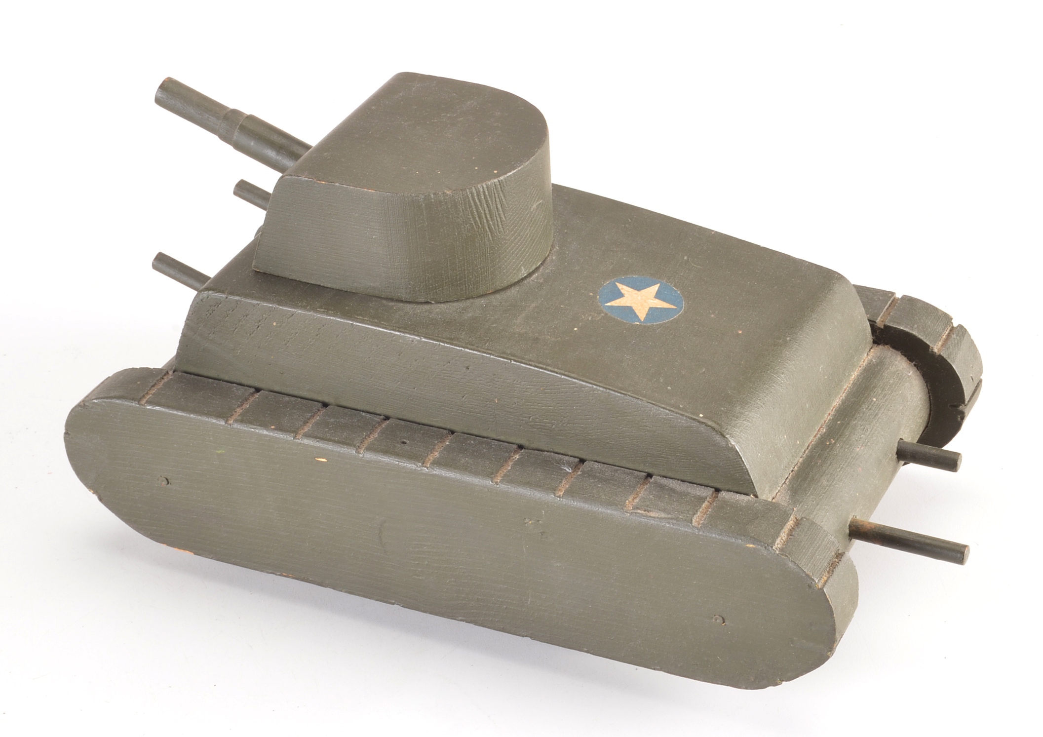 Vintage Wood Military Toys