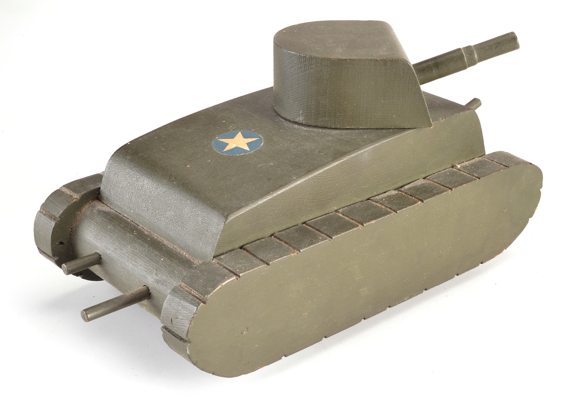 Vintage Wood Military Toys