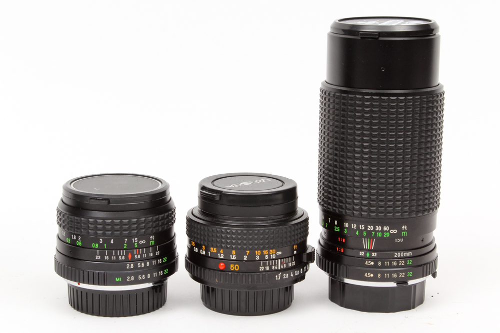 Minolta x700 camera and Lenses