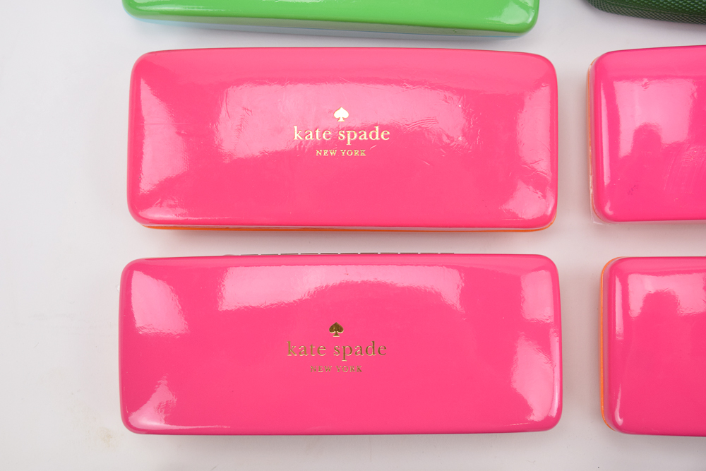 Designer Eyeglass Cases Including Prada, Kate Spade, Ray-Ban and Coach