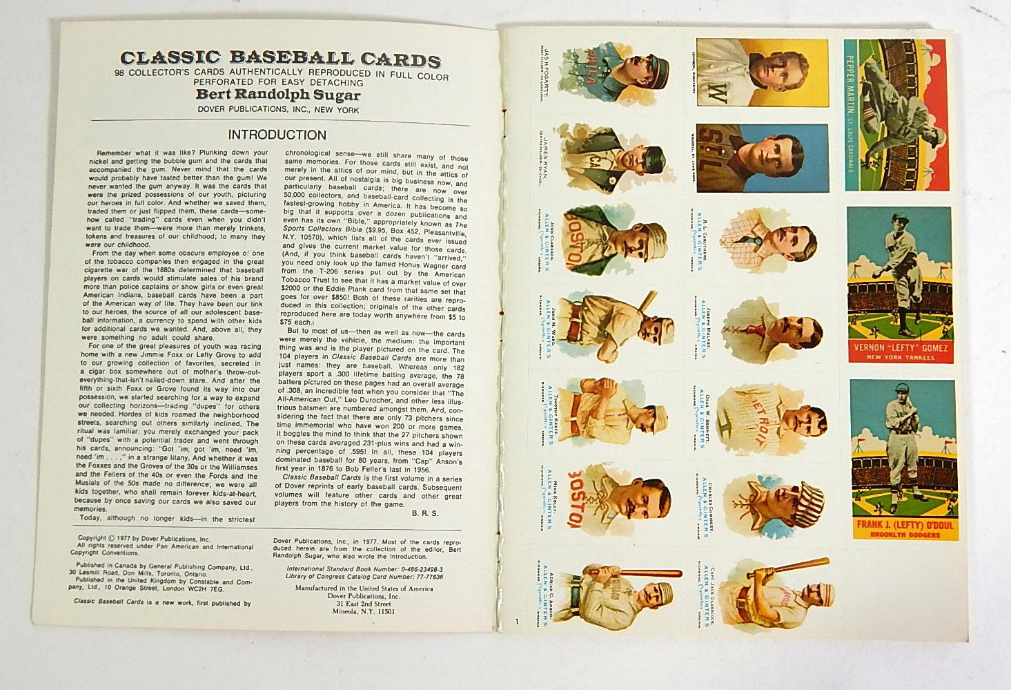 1977 and 1978 Baseball Card Programs