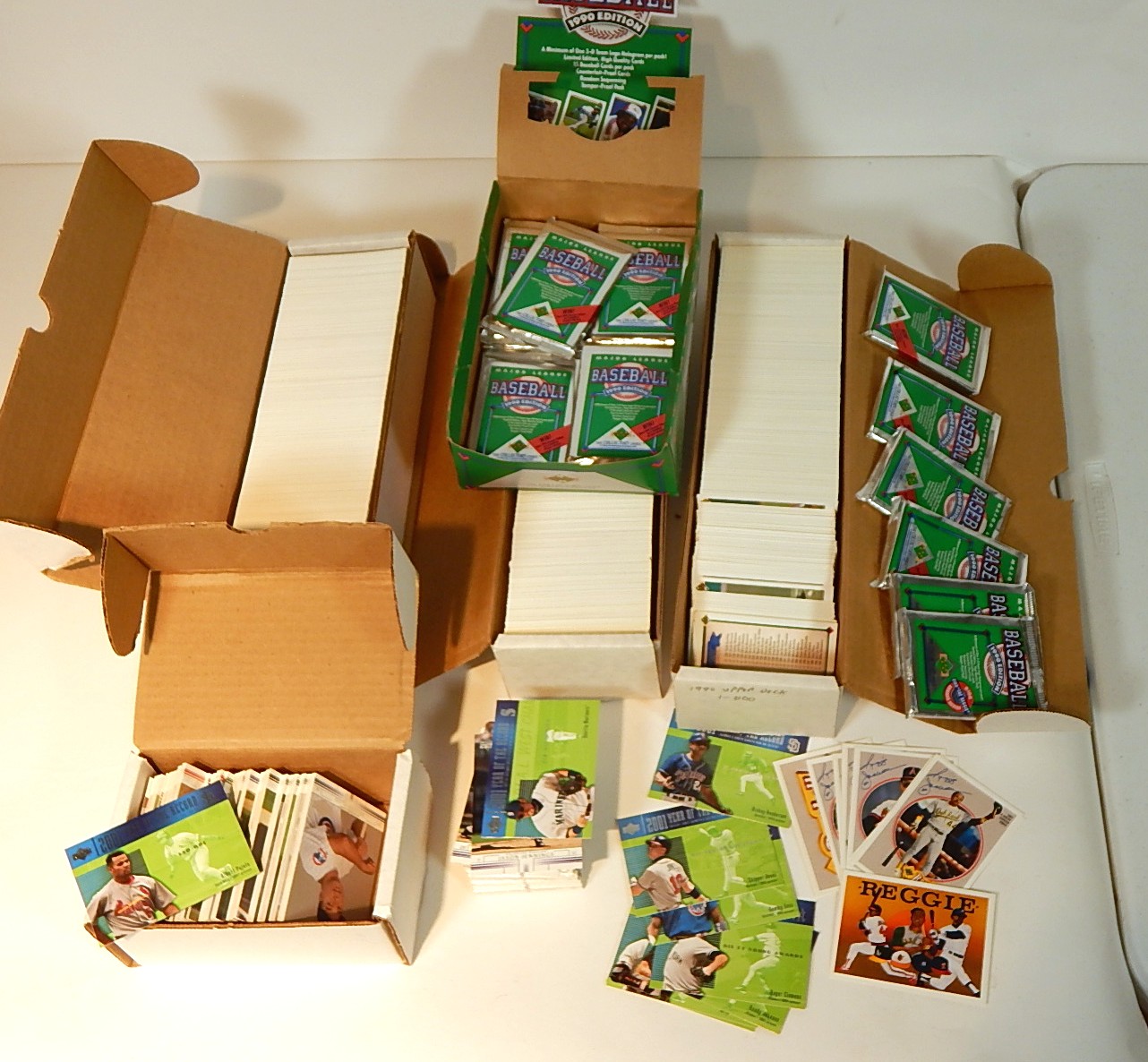 Collection of 1990 to 2002 Upper Deck Baseball Cards