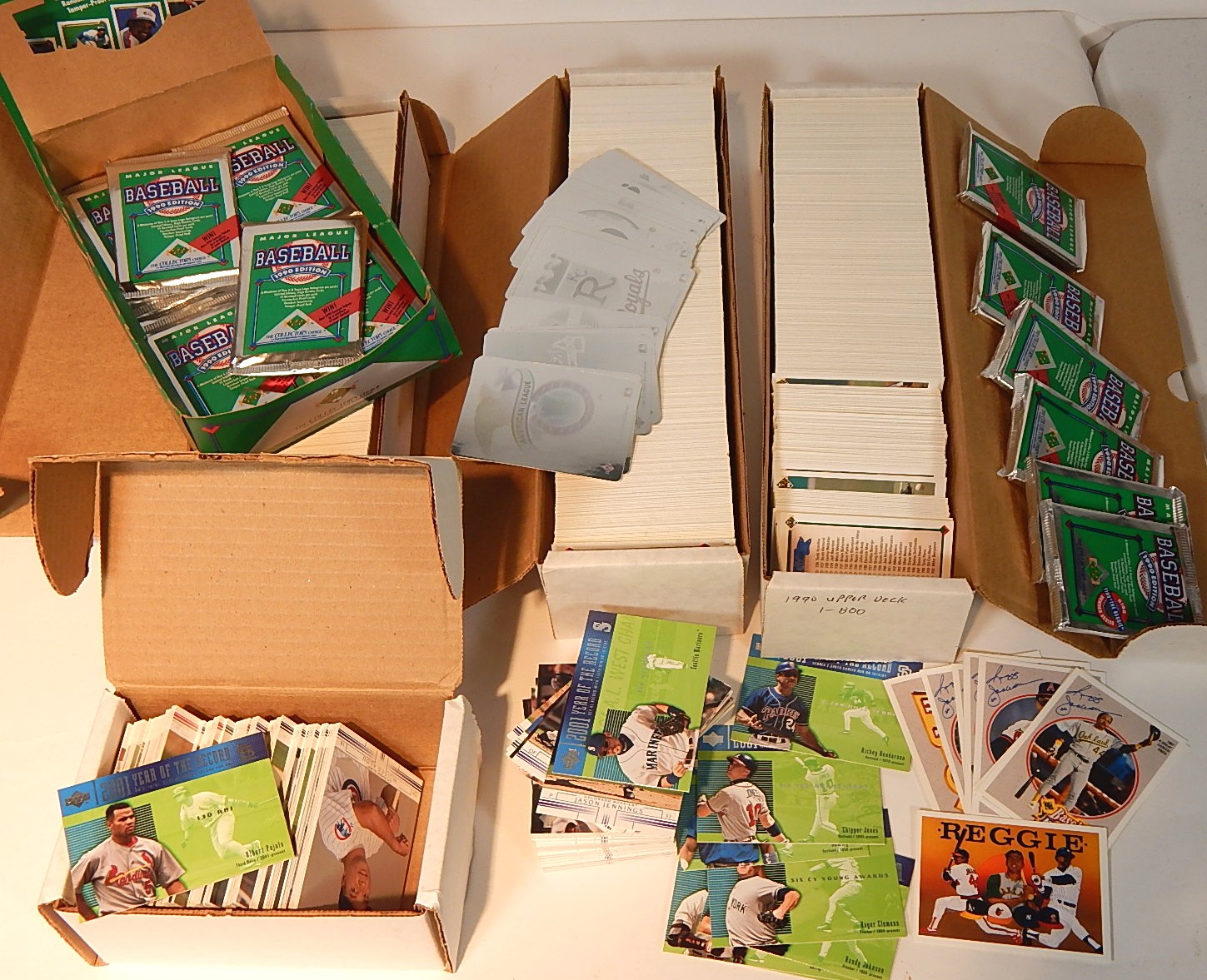 Collection of 1990 to 2002 Upper Deck Baseball Cards