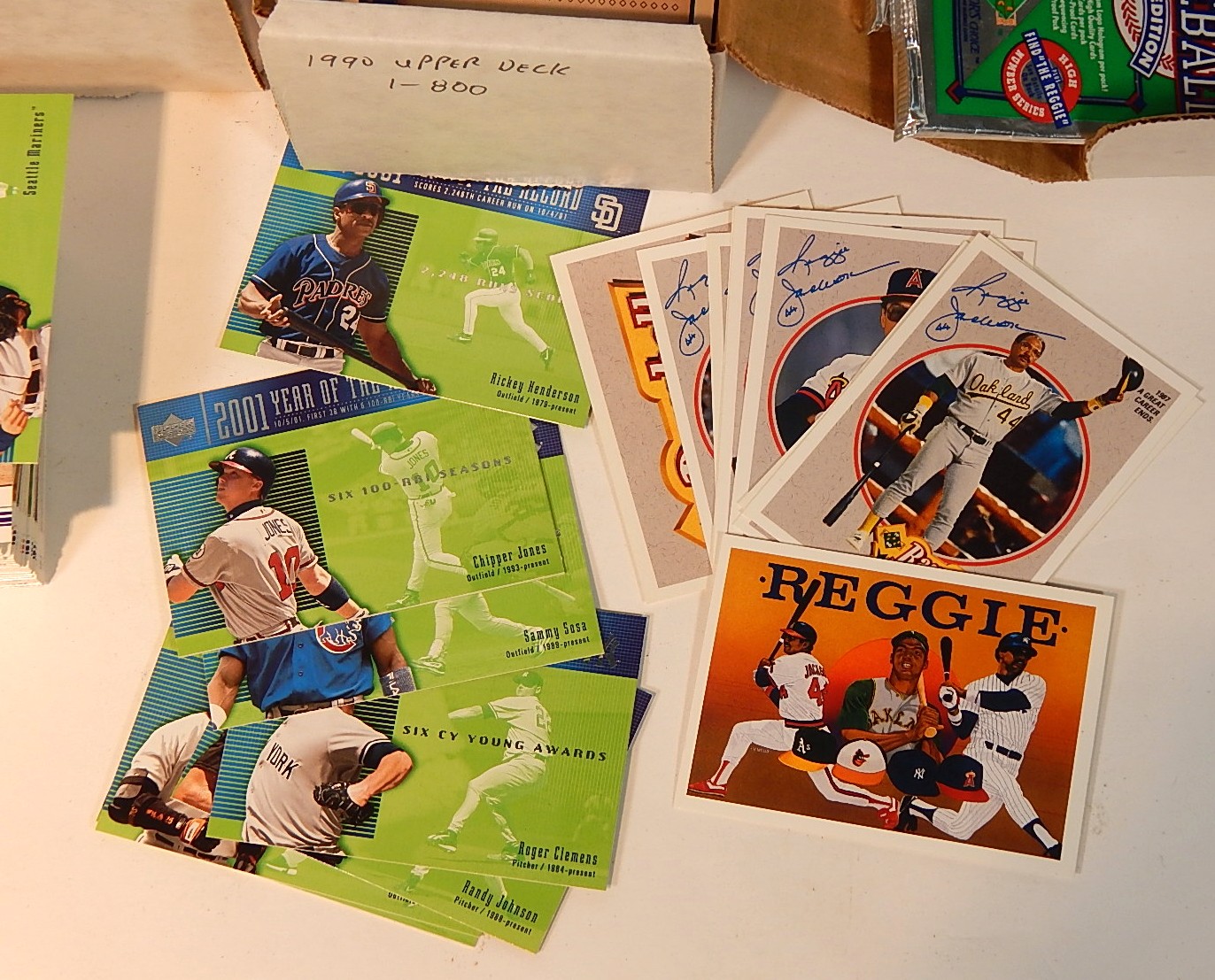 Collection of 1990 to 2002 Upper Deck Baseball Cards