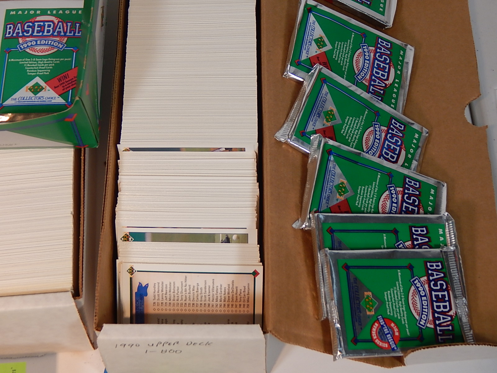 Collection of 1990 to 2002 Upper Deck Baseball Cards