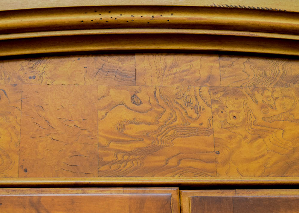 Hekman Burlwood and Maple Secretary Cabinet
