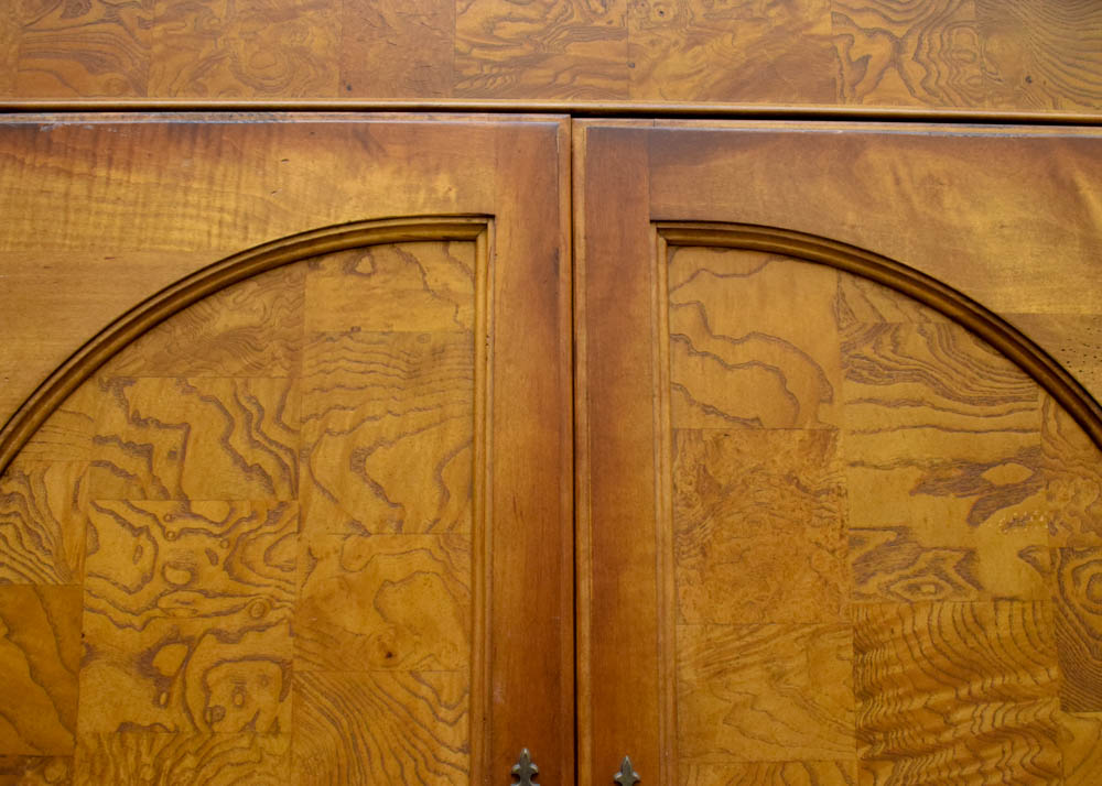 Hekman Burlwood and Maple Secretary Cabinet