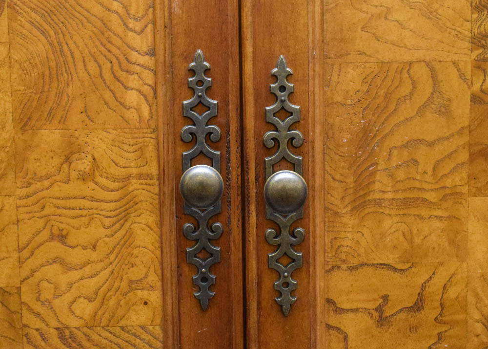 Hekman Burlwood and Maple Secretary Cabinet