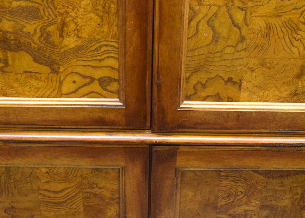 Hekman Burlwood and Maple Secretary Cabinet