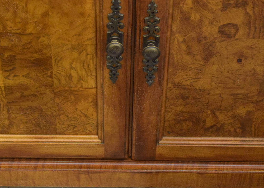 Hekman Burlwood and Maple Secretary Cabinet