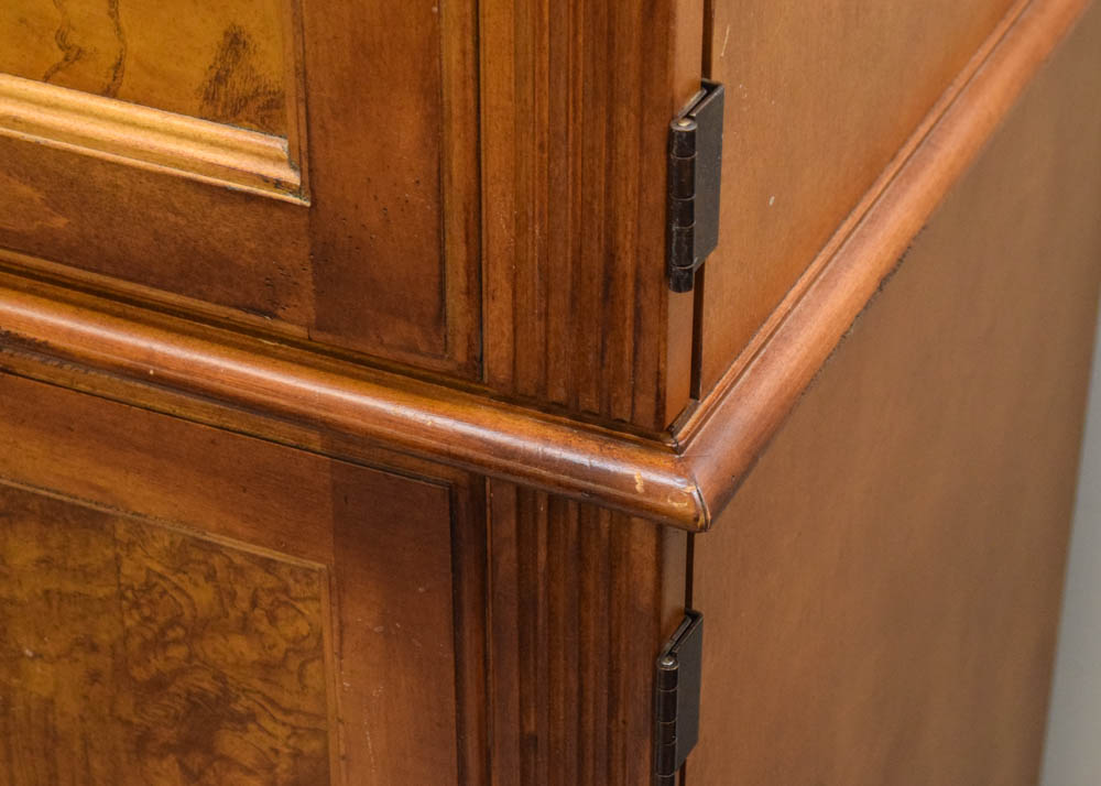 Hekman Burlwood and Maple Secretary Cabinet