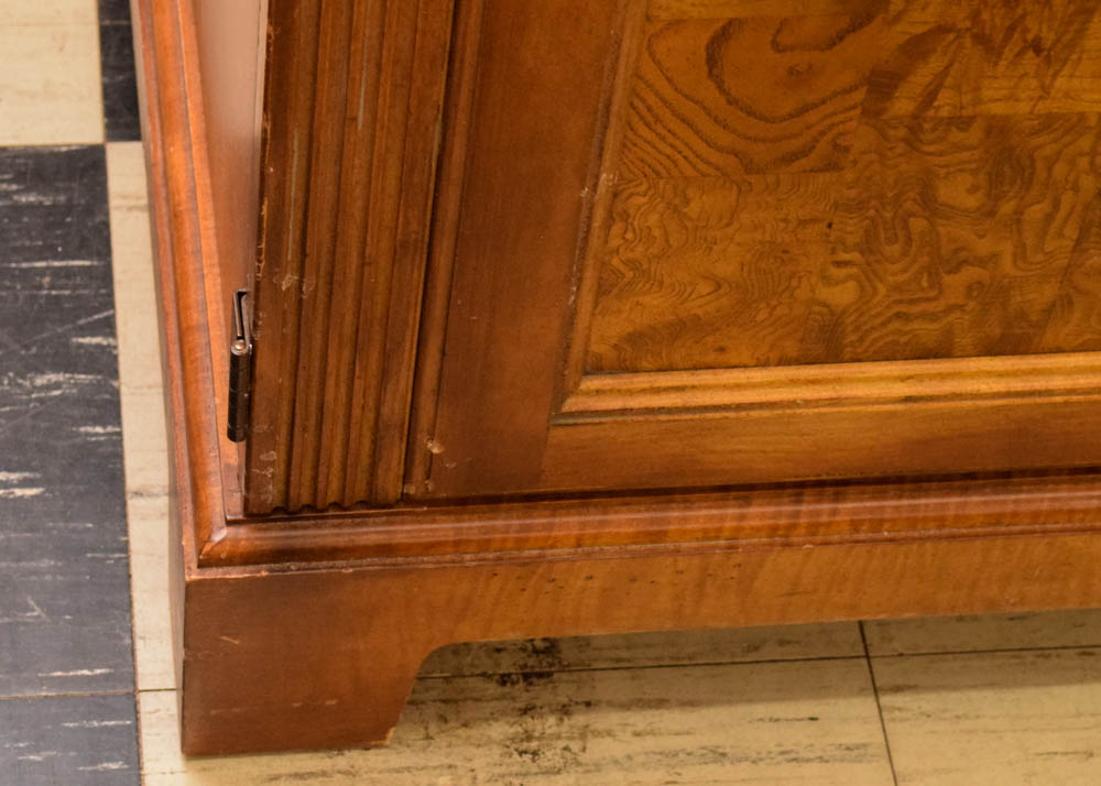 Hekman Burlwood and Maple Secretary Cabinet