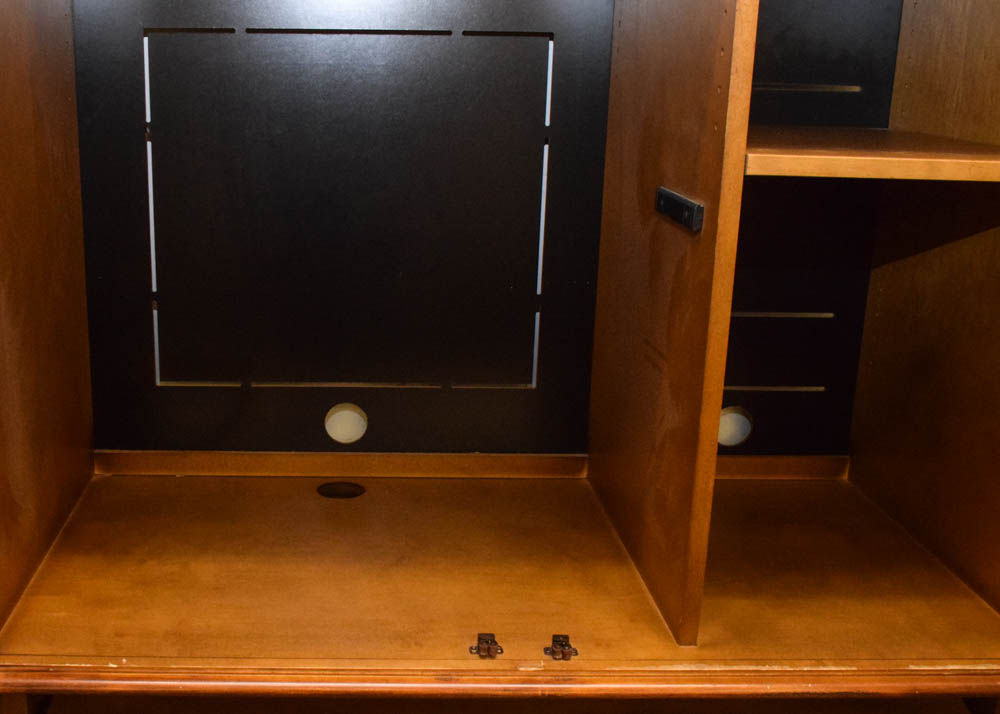 Hekman Burlwood and Maple Secretary Cabinet