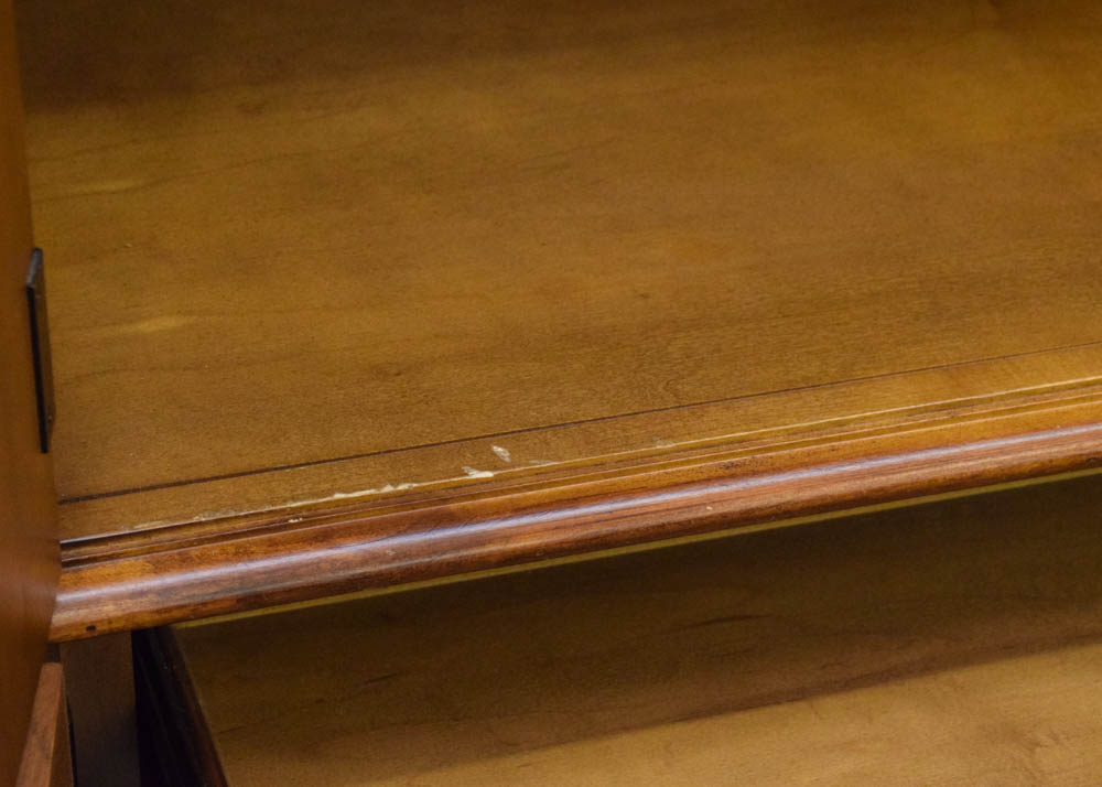 Hekman Burlwood and Maple Secretary Cabinet