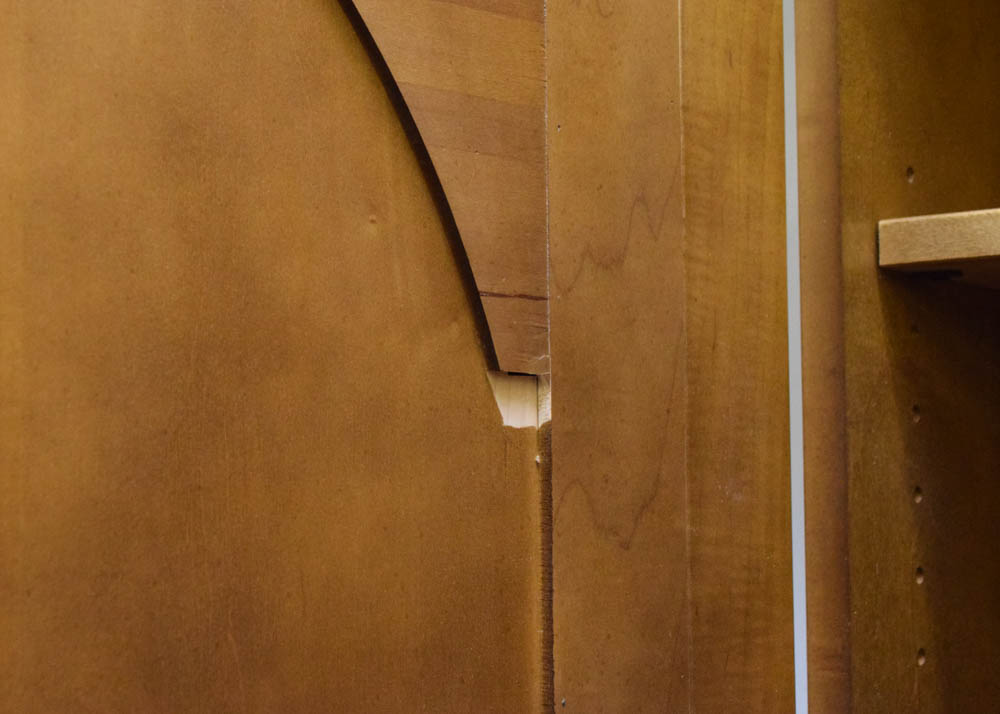 Hekman Burlwood and Maple Secretary Cabinet