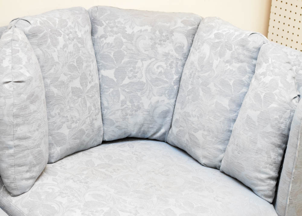 Vintage Powder Blue Sectional Sofa