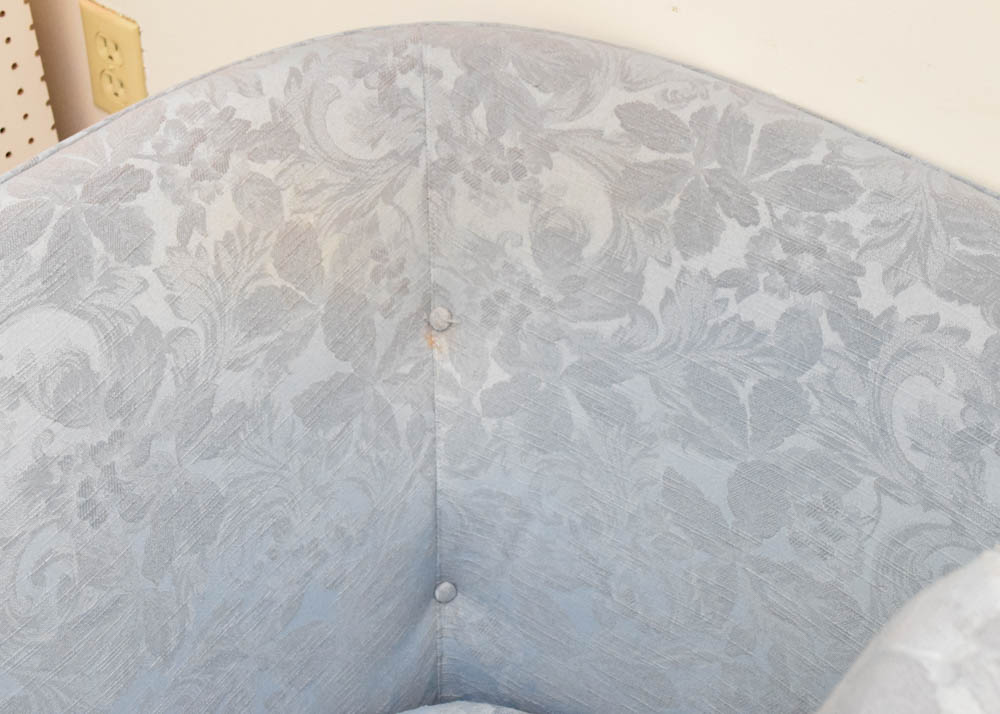 Vintage Powder Blue Sectional Sofa