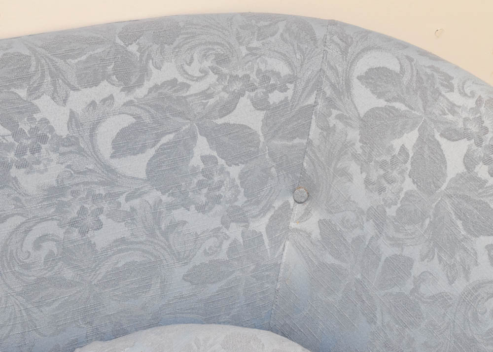 Vintage Powder Blue Sectional Sofa