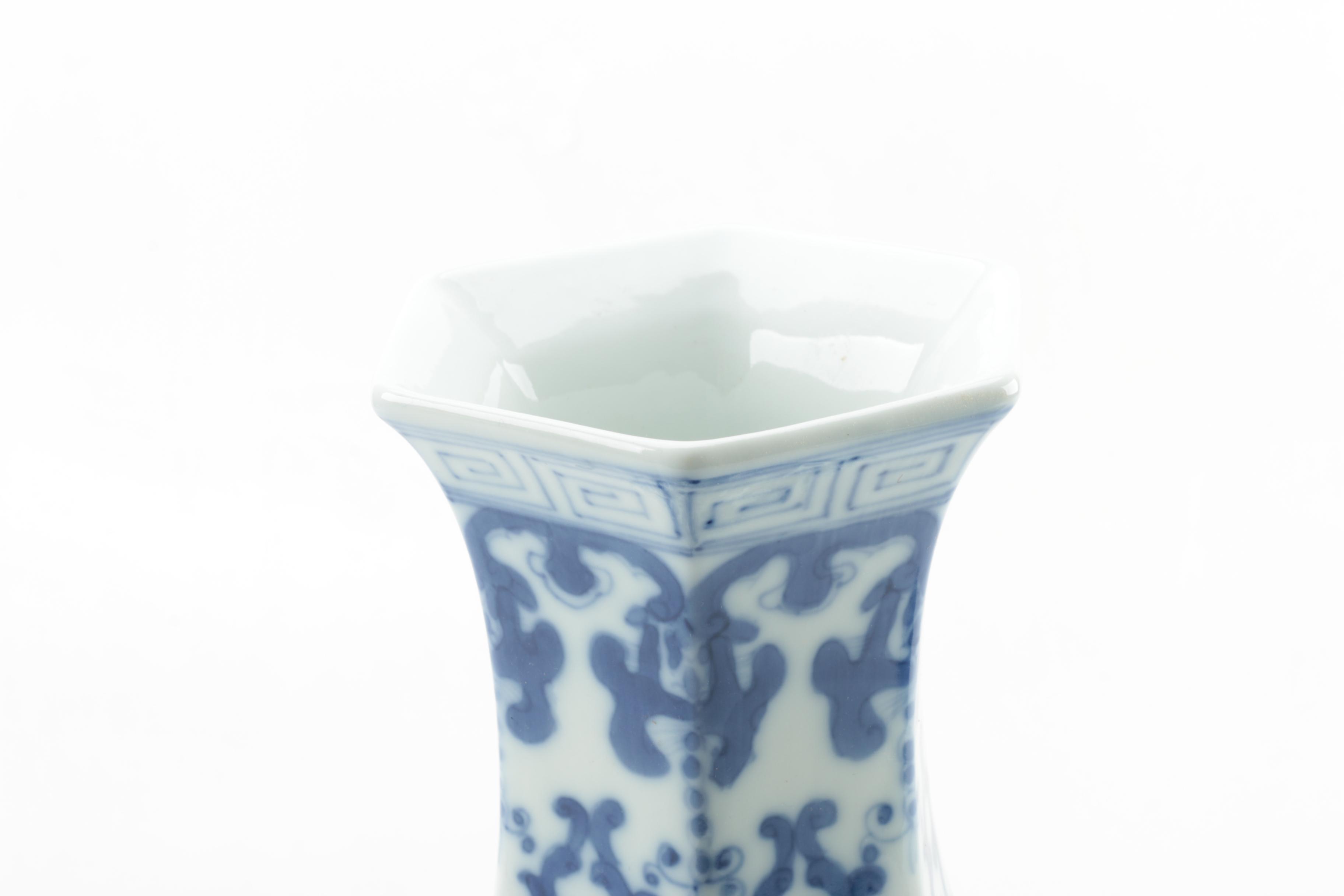 Blue and White Ceramic and Porcelain Vases