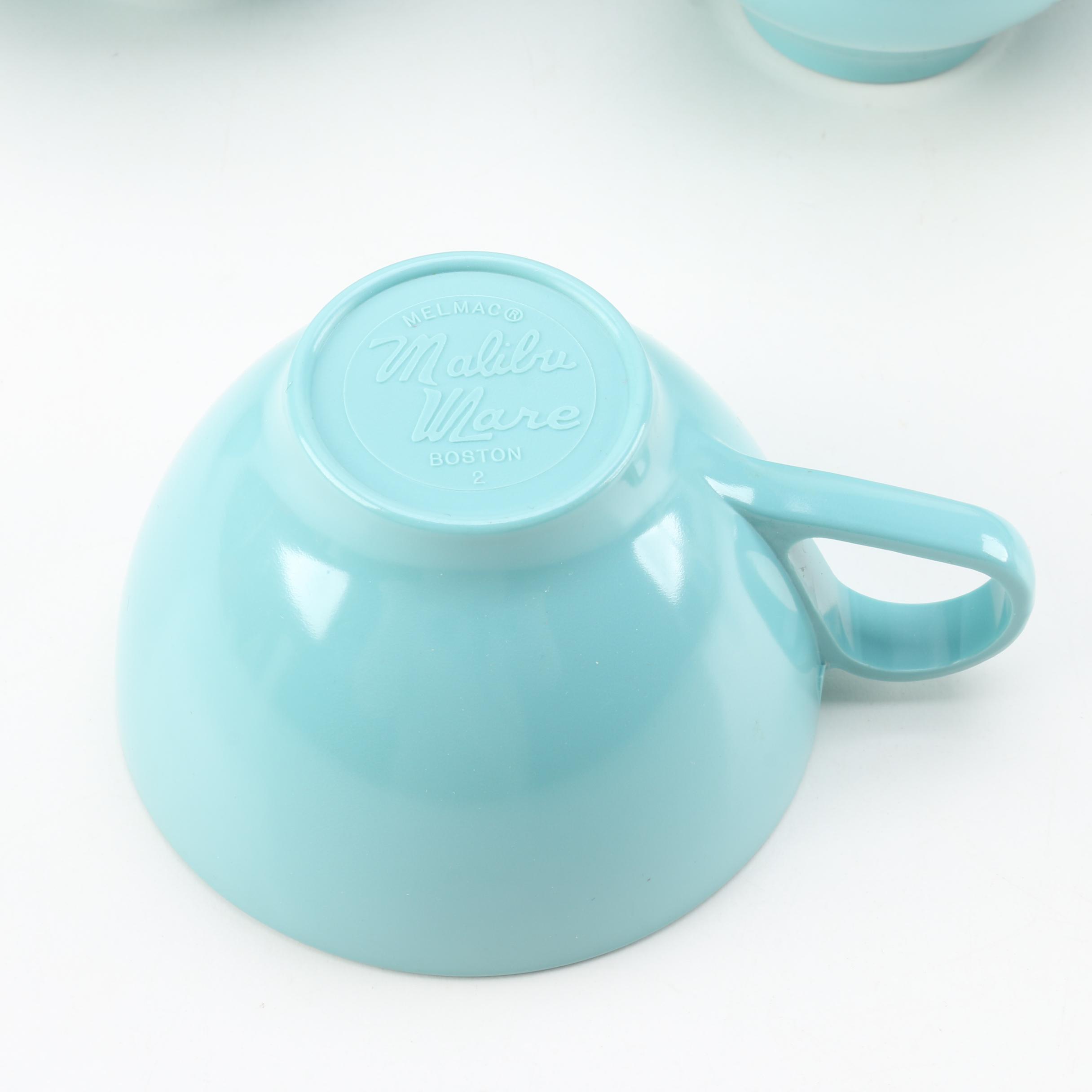 Vintage Boontonware and Melmac "Malibu Ware" Tableware