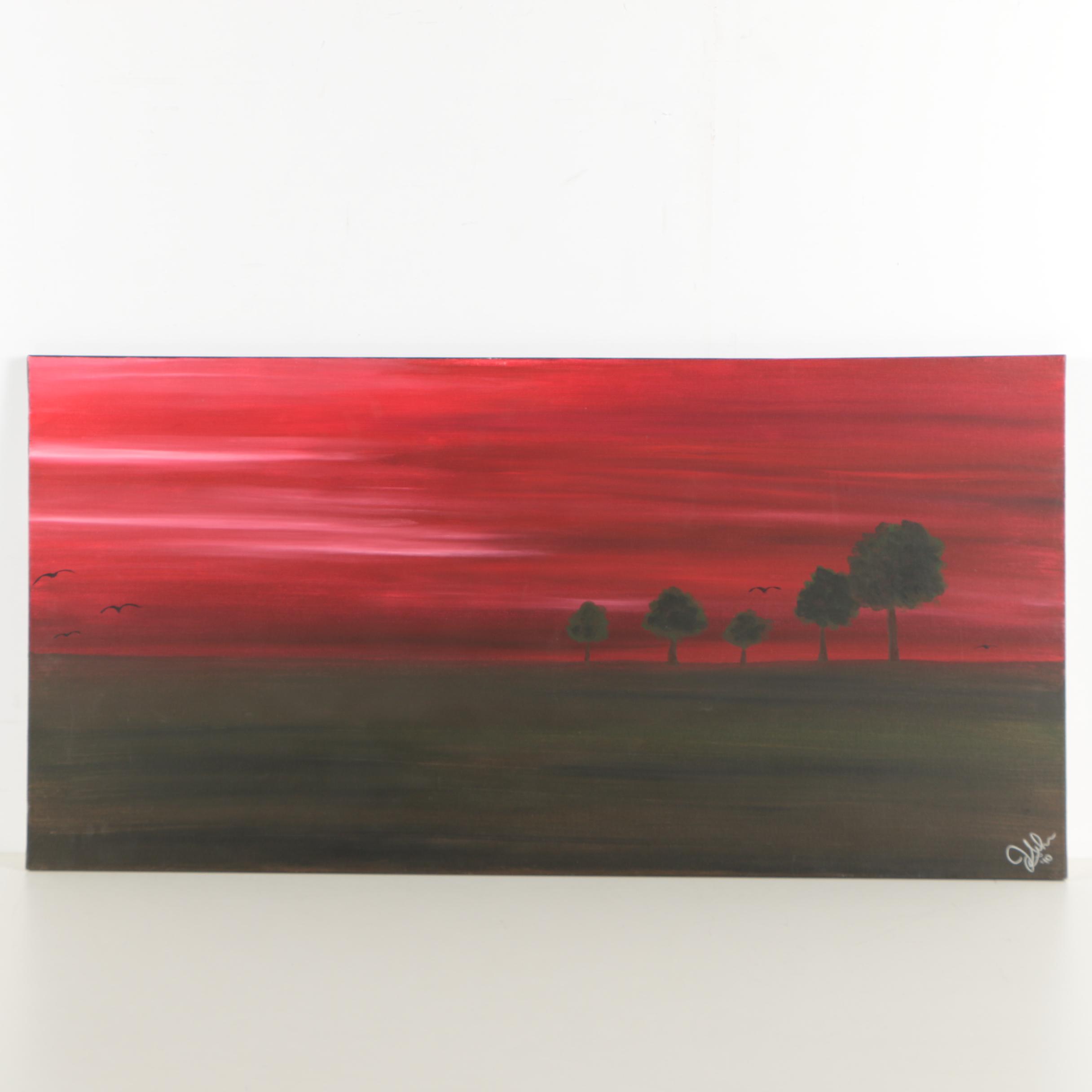 Contemporary Acrylic Landscape Painting