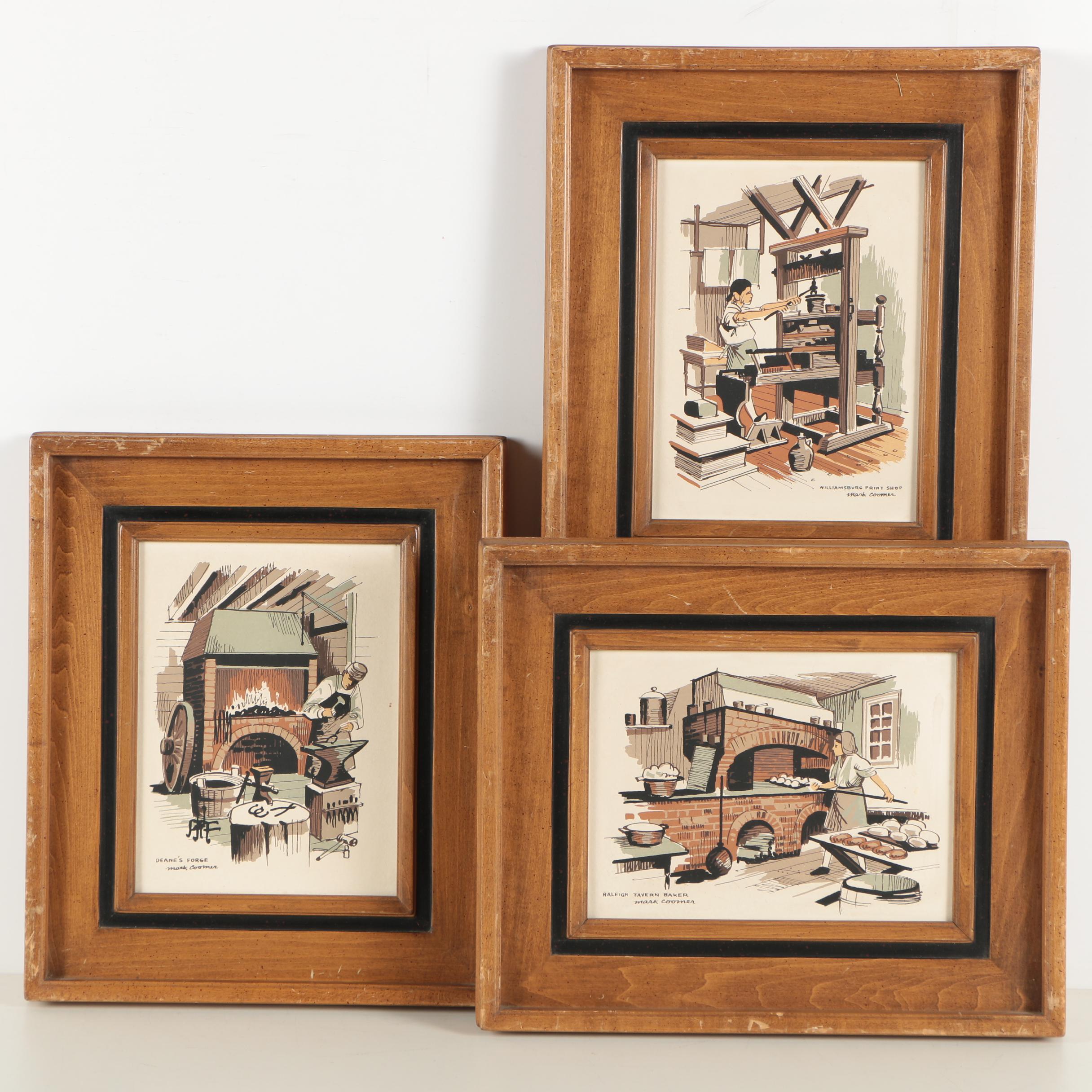 Serigraphic Prints After Mark Coomer