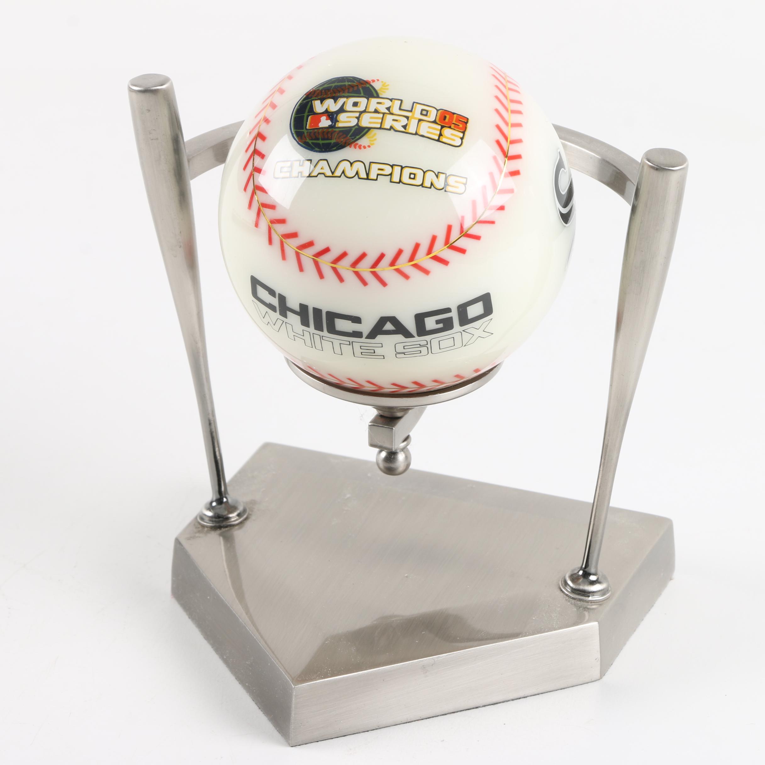 Chicago White Sox Memorabilia including Signed A.J. Pierzynski Miniature Helmet