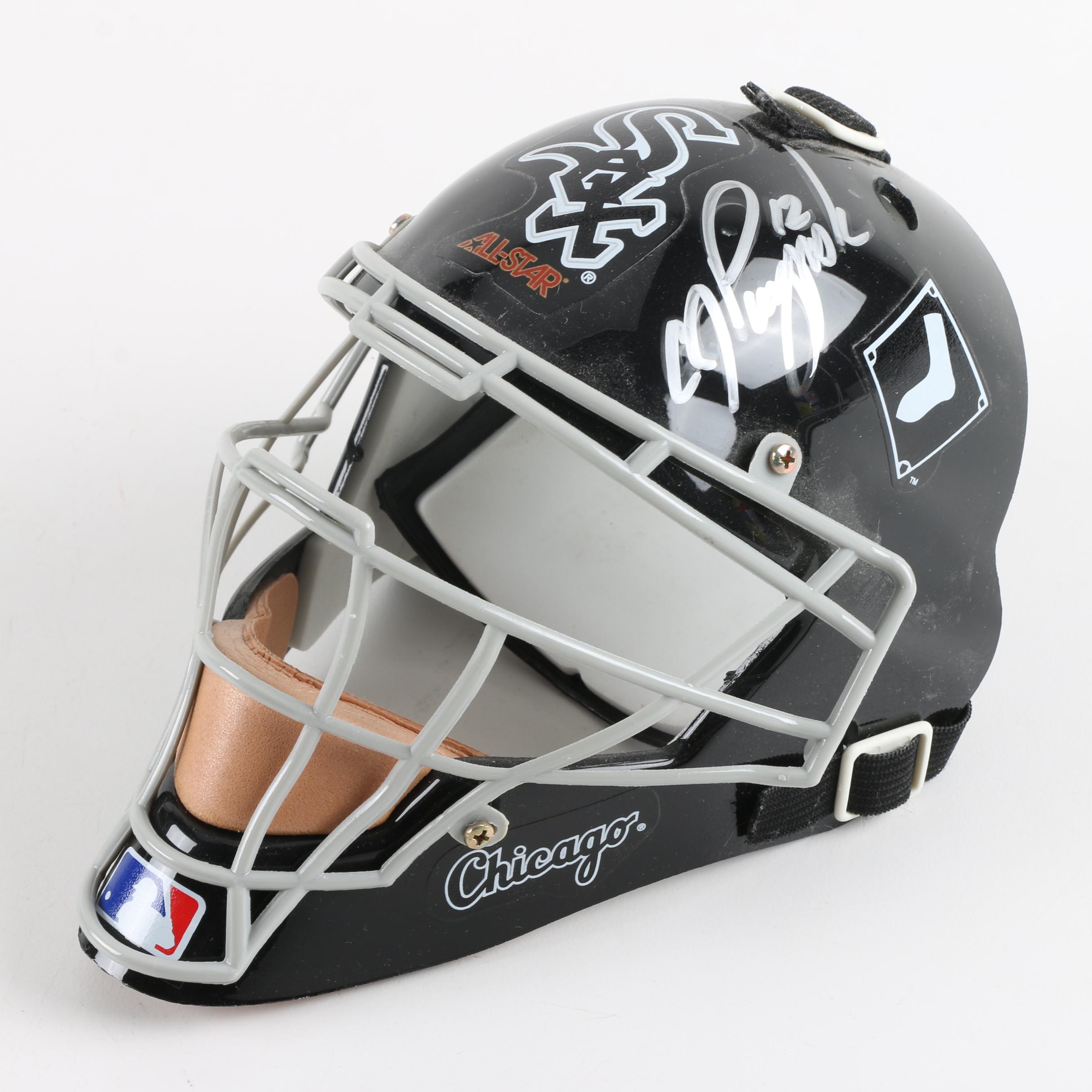 Chicago White Sox Memorabilia including Signed A.J. Pierzynski Miniature Helmet