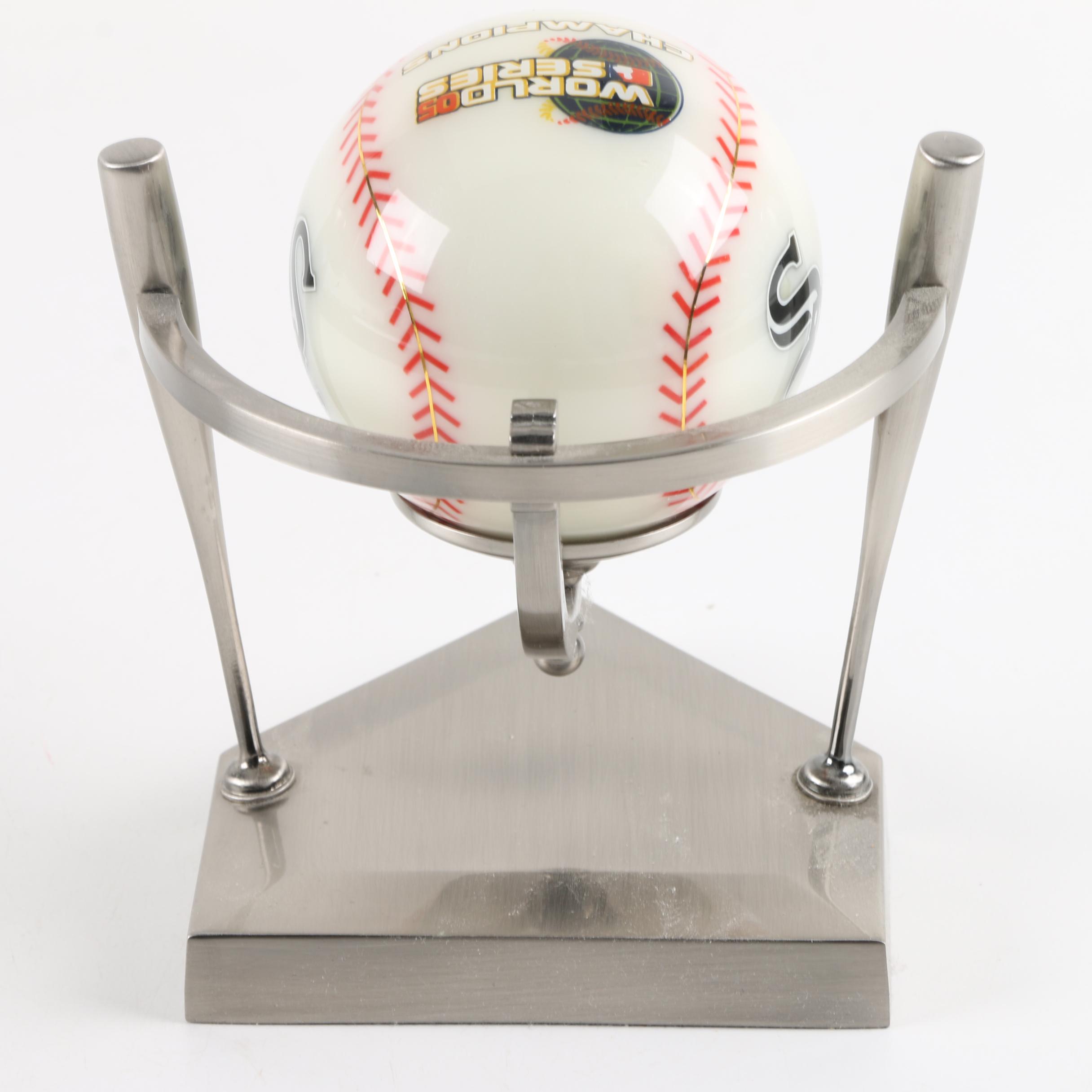 Chicago White Sox Memorabilia including Signed A.J. Pierzynski Miniature Helmet