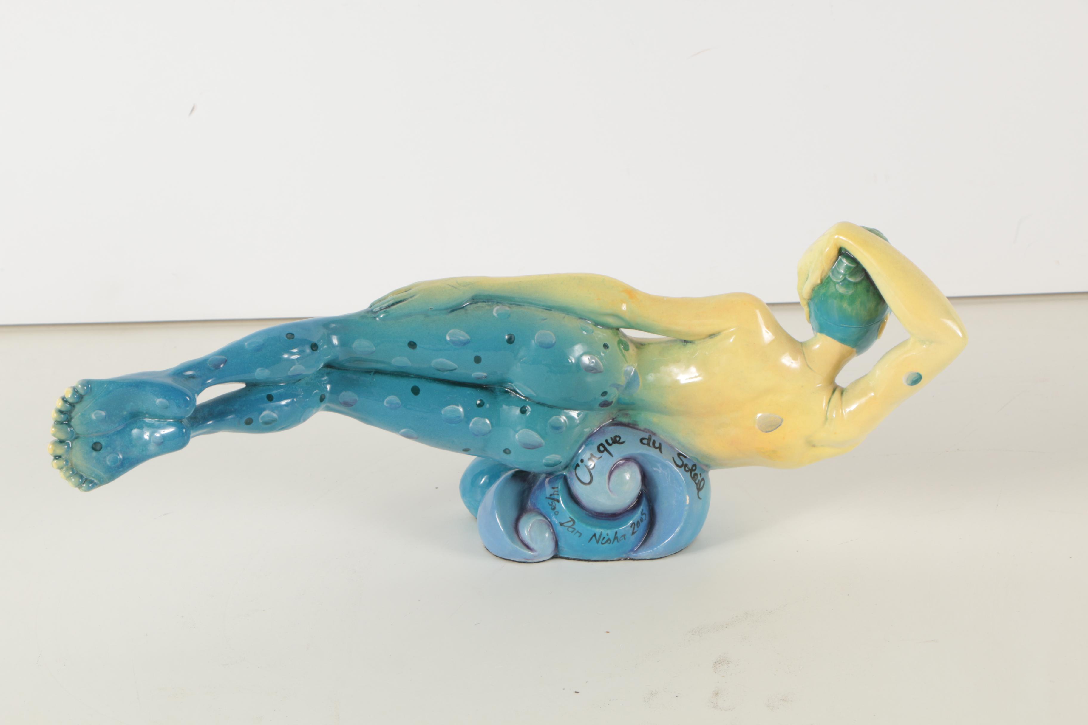 Nisha and Dan Ferguson Limited Edition Ceramic Sculpture "Cirque du Soleil"