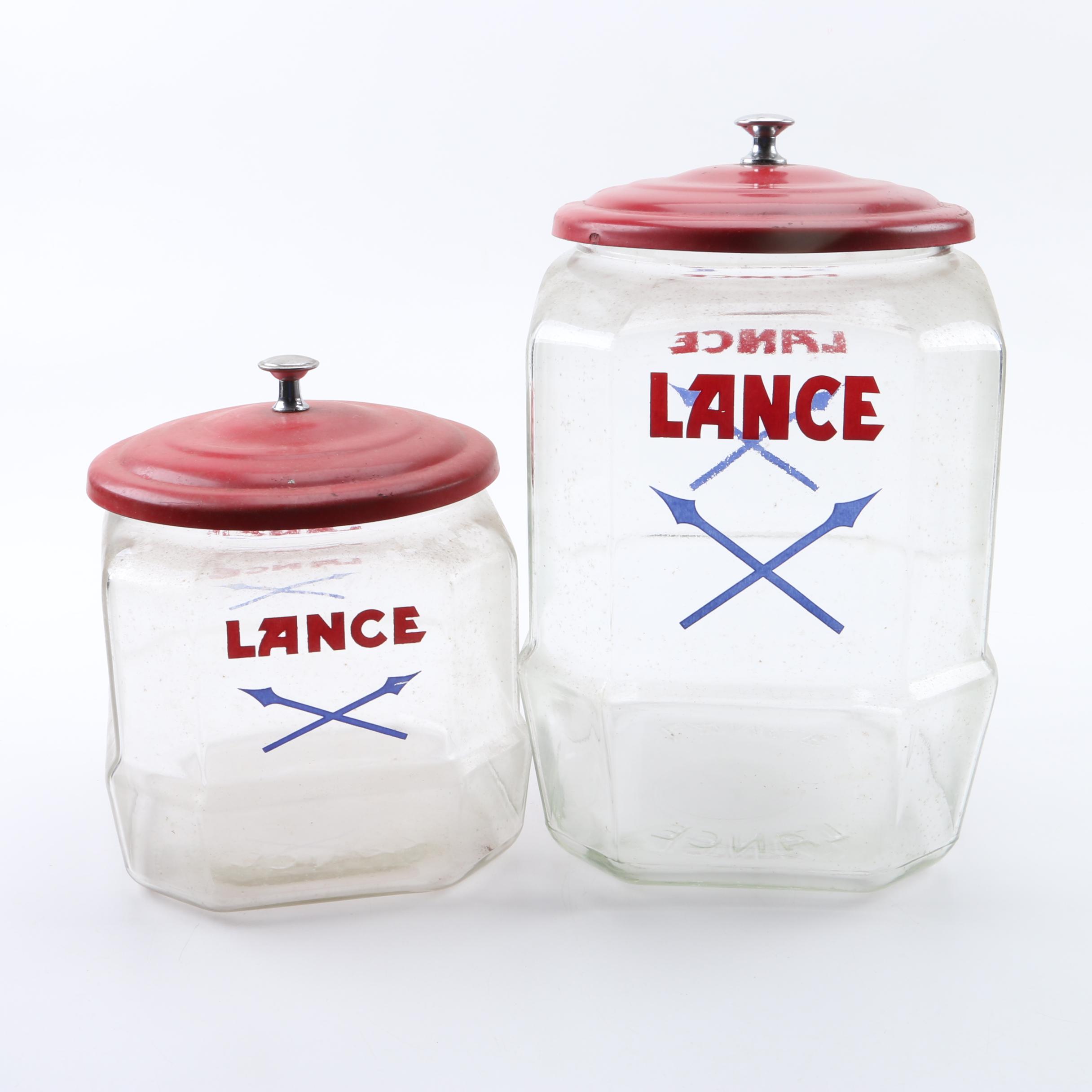 1950s Lance Countertop Glass Jars
