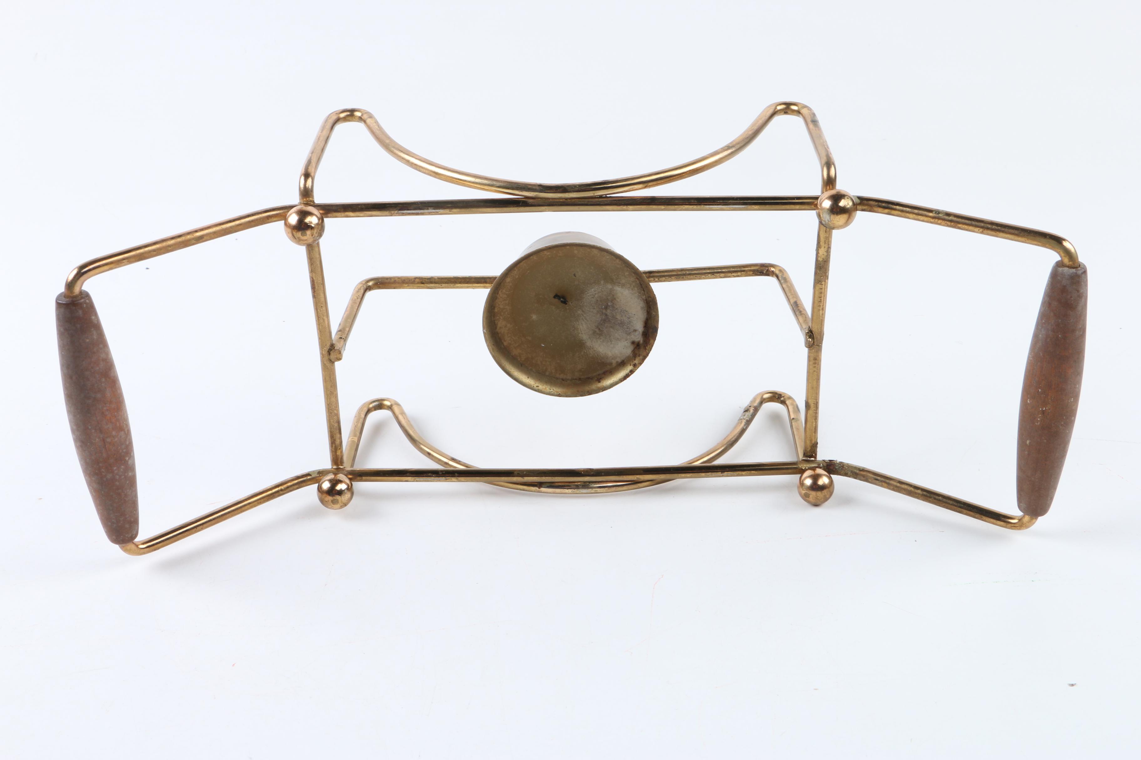 Fire King Culver "Coronet" Glass Casserole and Chafer with Tray