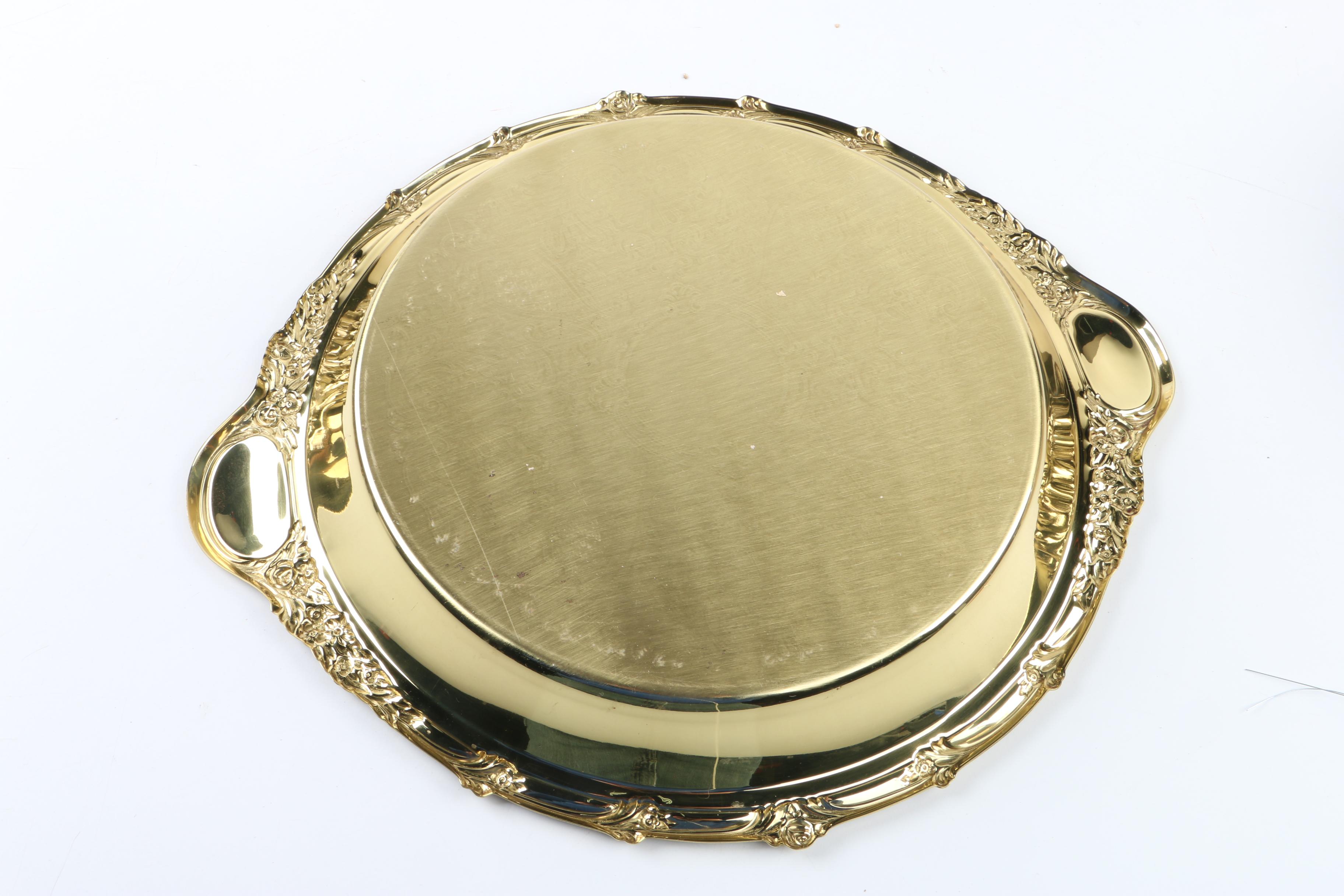 Fire King Culver "Coronet" Glass Casserole and Chafer with Tray