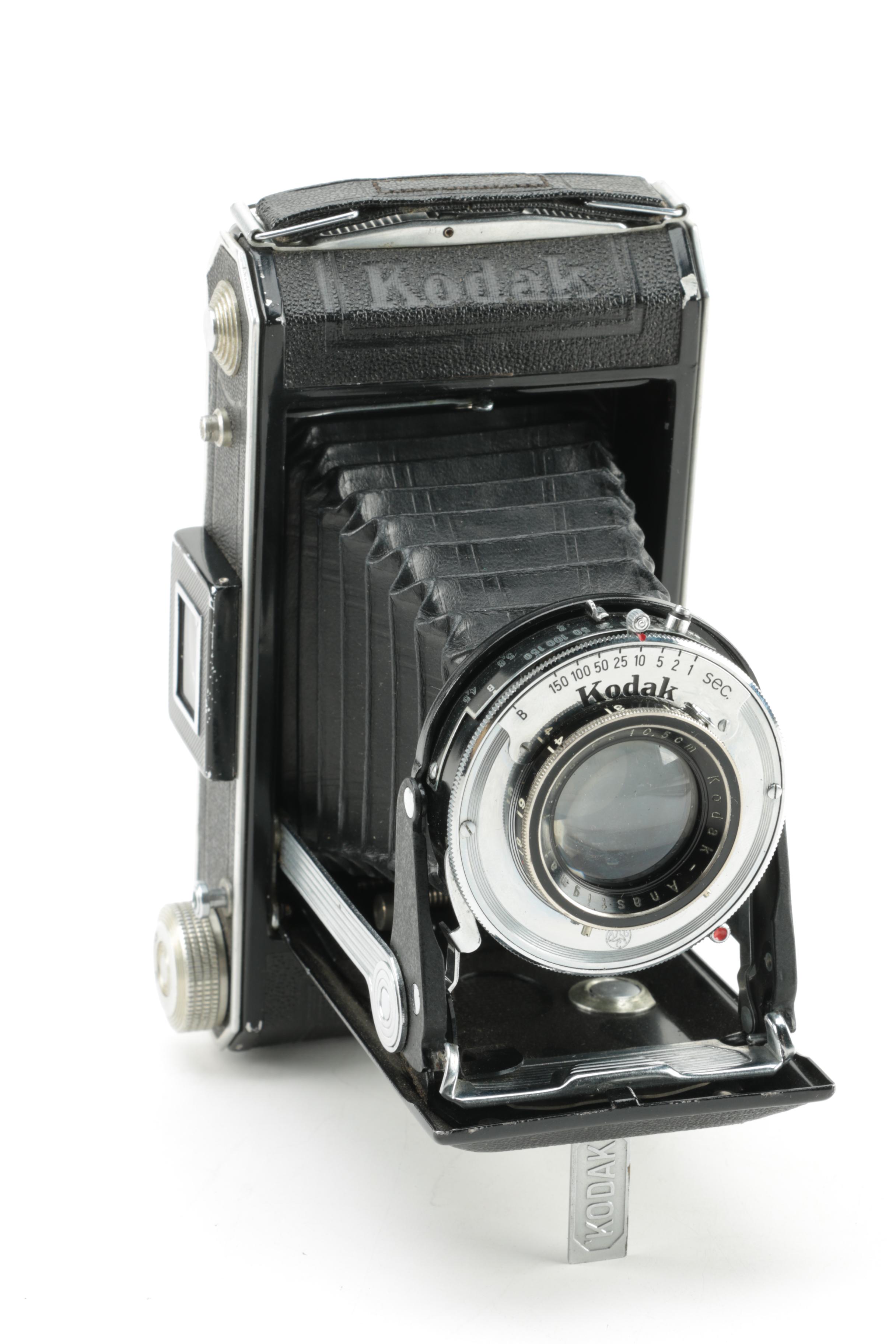 Vintage Zeiss Ikon and Kodak Accordion Faced Cameras