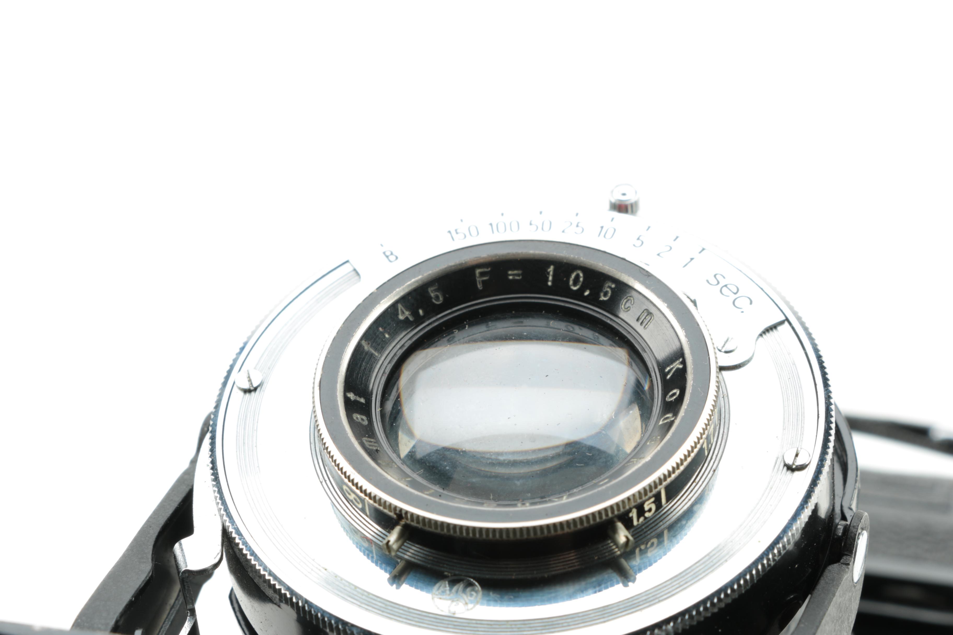 Vintage Zeiss Ikon and Kodak Accordion Faced Cameras