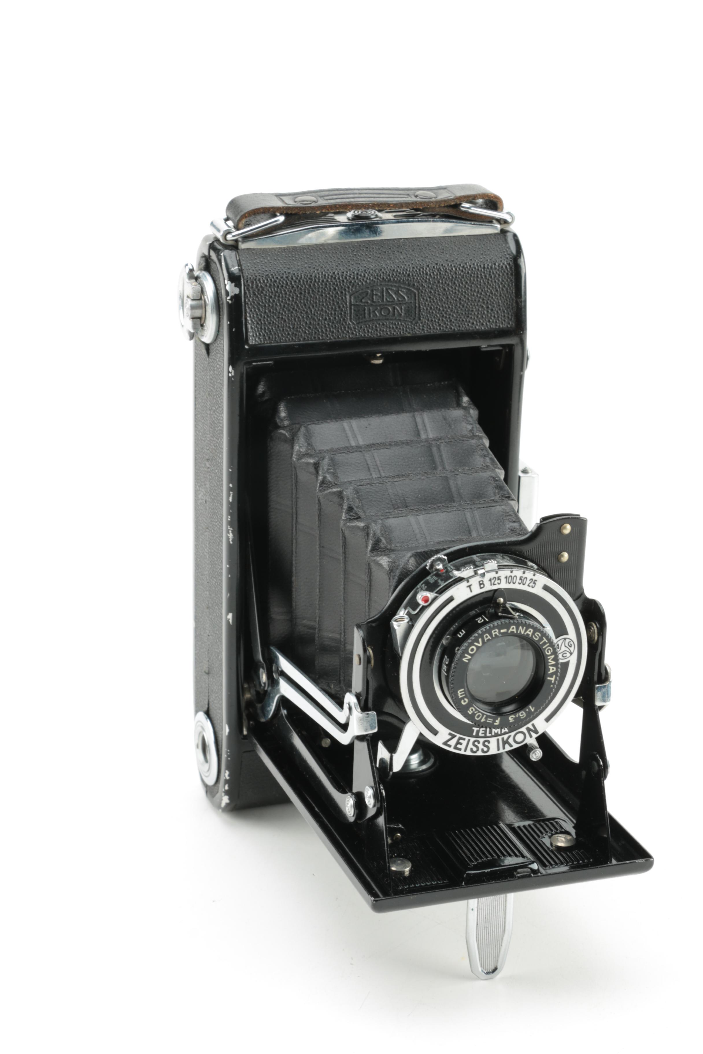 Vintage Zeiss Ikon and Kodak Accordion Faced Cameras