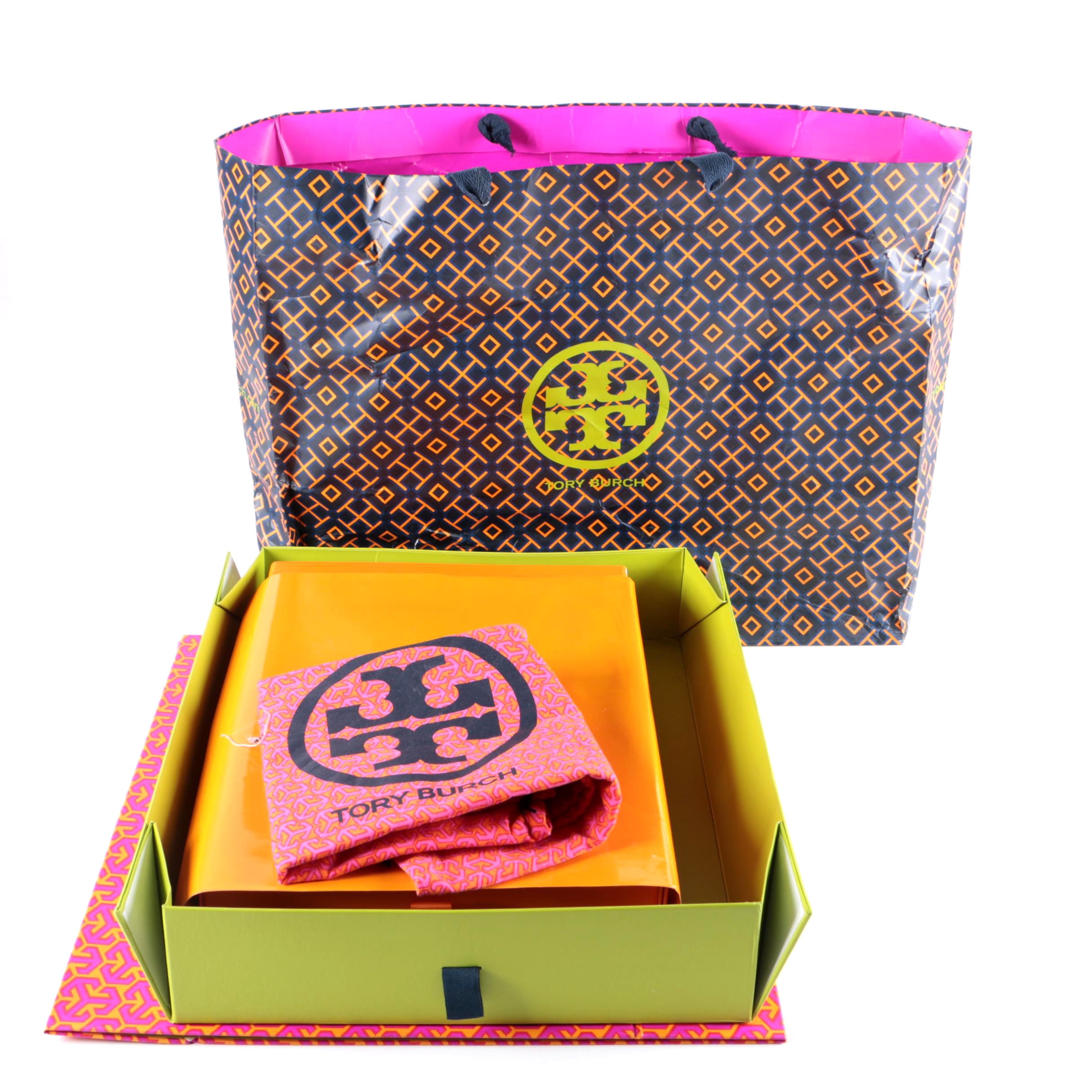 Tory Burch Foundation Gift Box and Bags