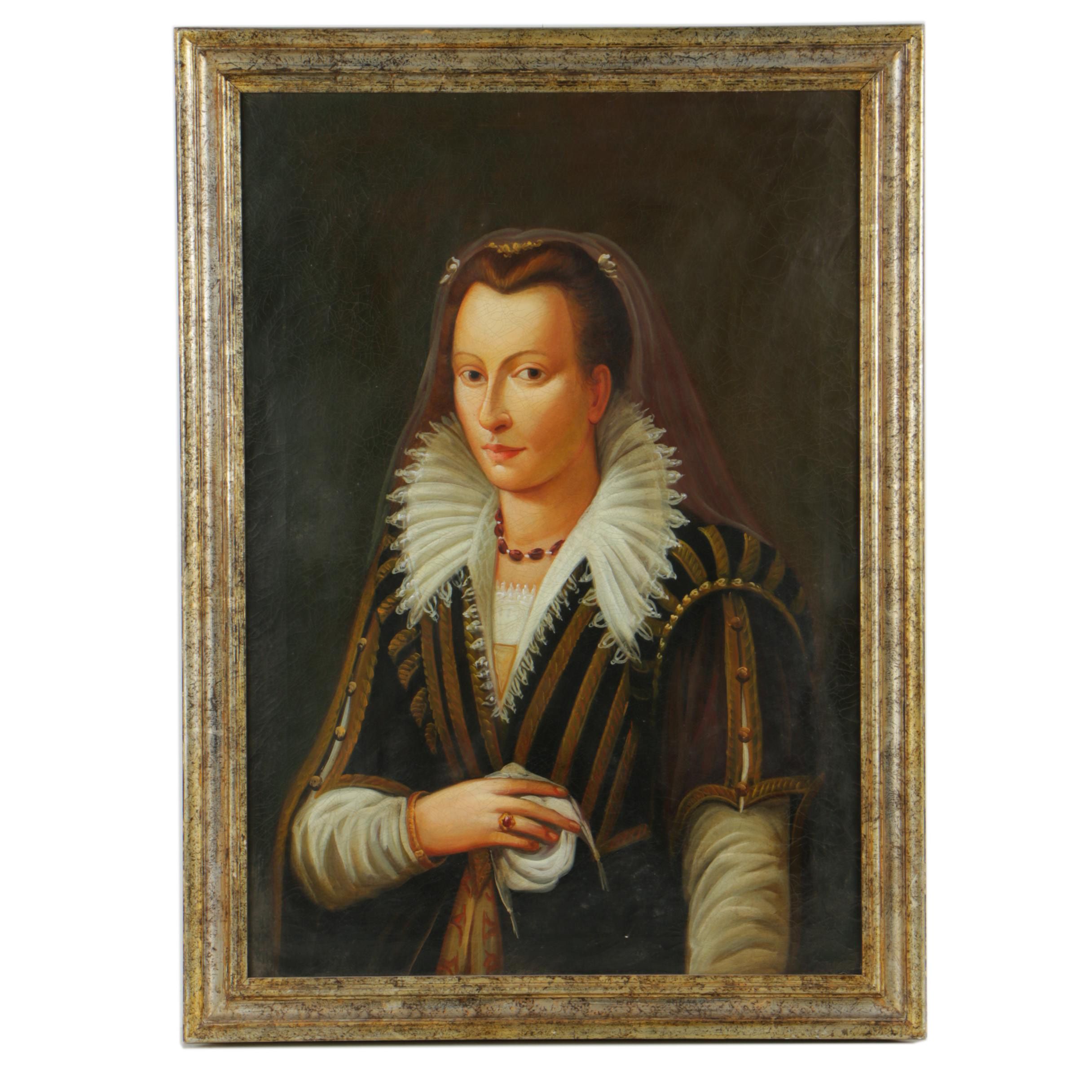 Oil Painting of Renaissance Woman