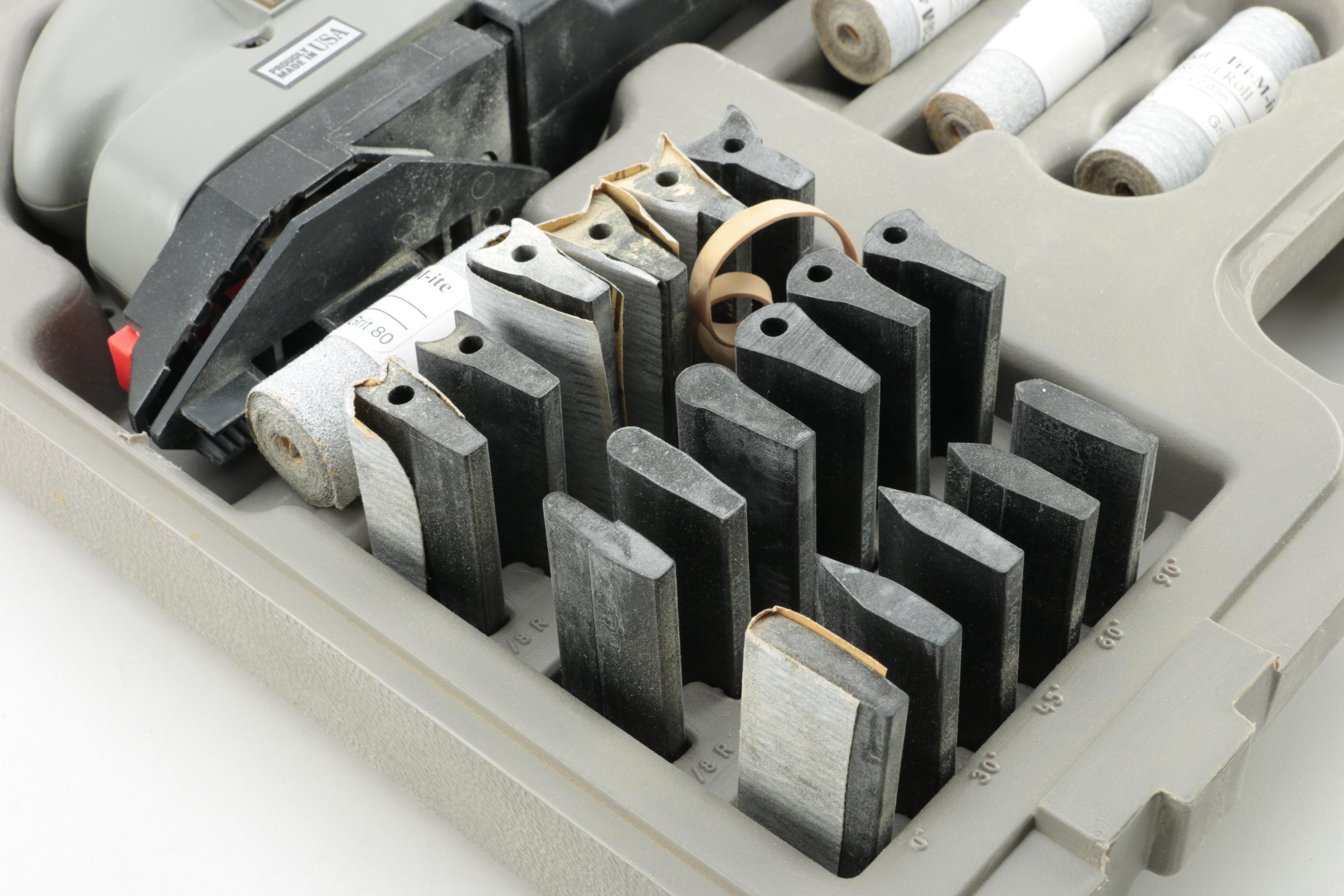 Porter Cable Model 444 Profile Sander with Attachments