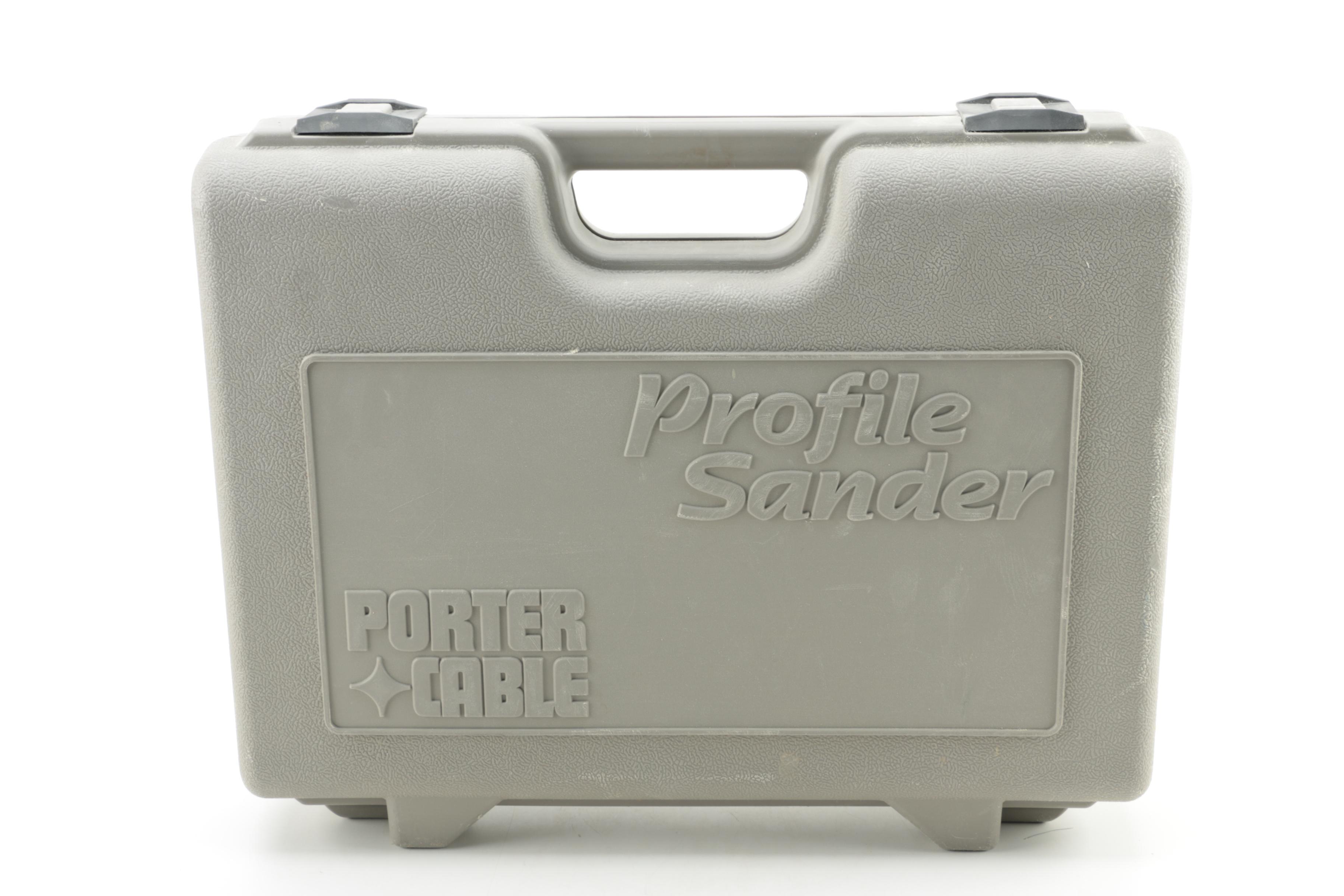 Porter Cable Model 444 Profile Sander with Attachments