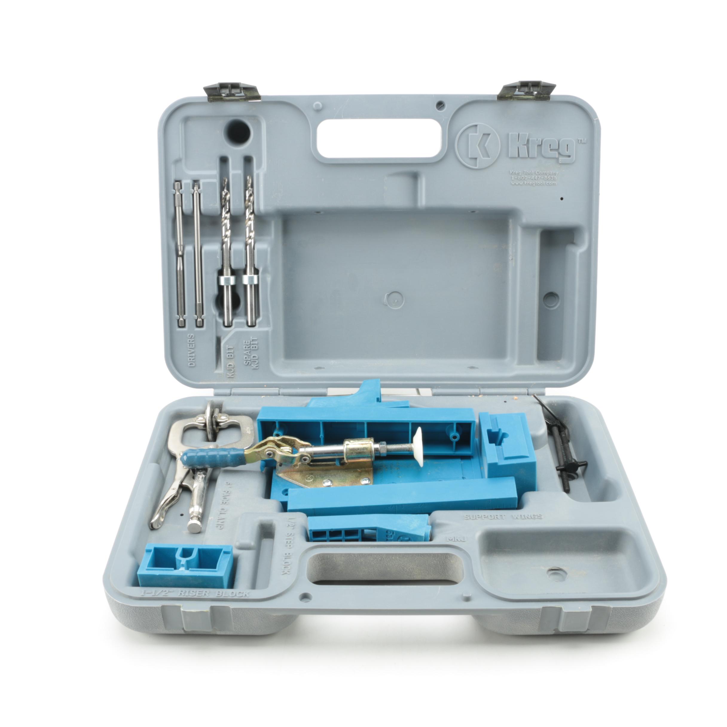Kreg Jig Pocket Hole Tool with Clamps and Bits