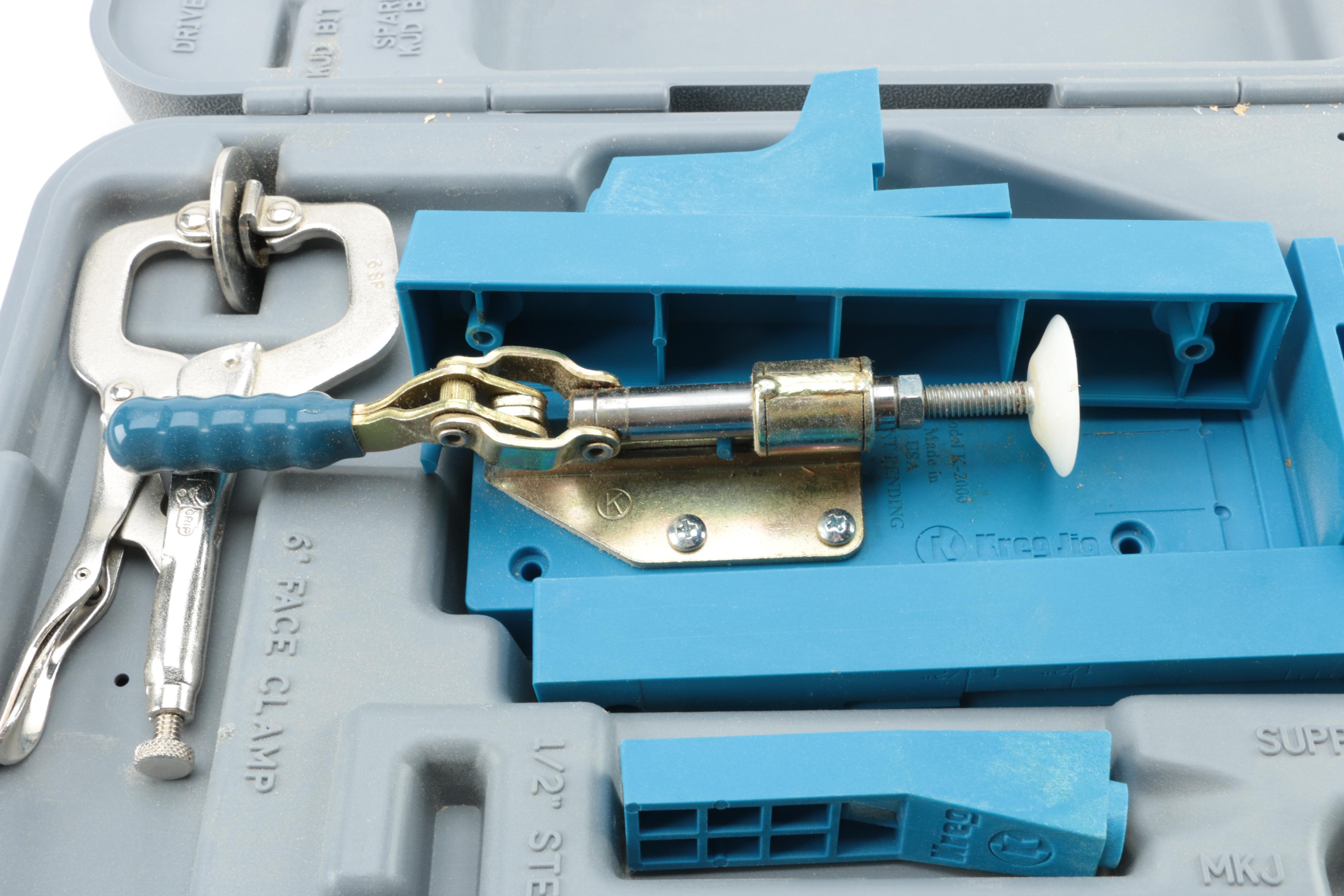 Kreg Jig Pocket Hole Tool with Clamps and Bits