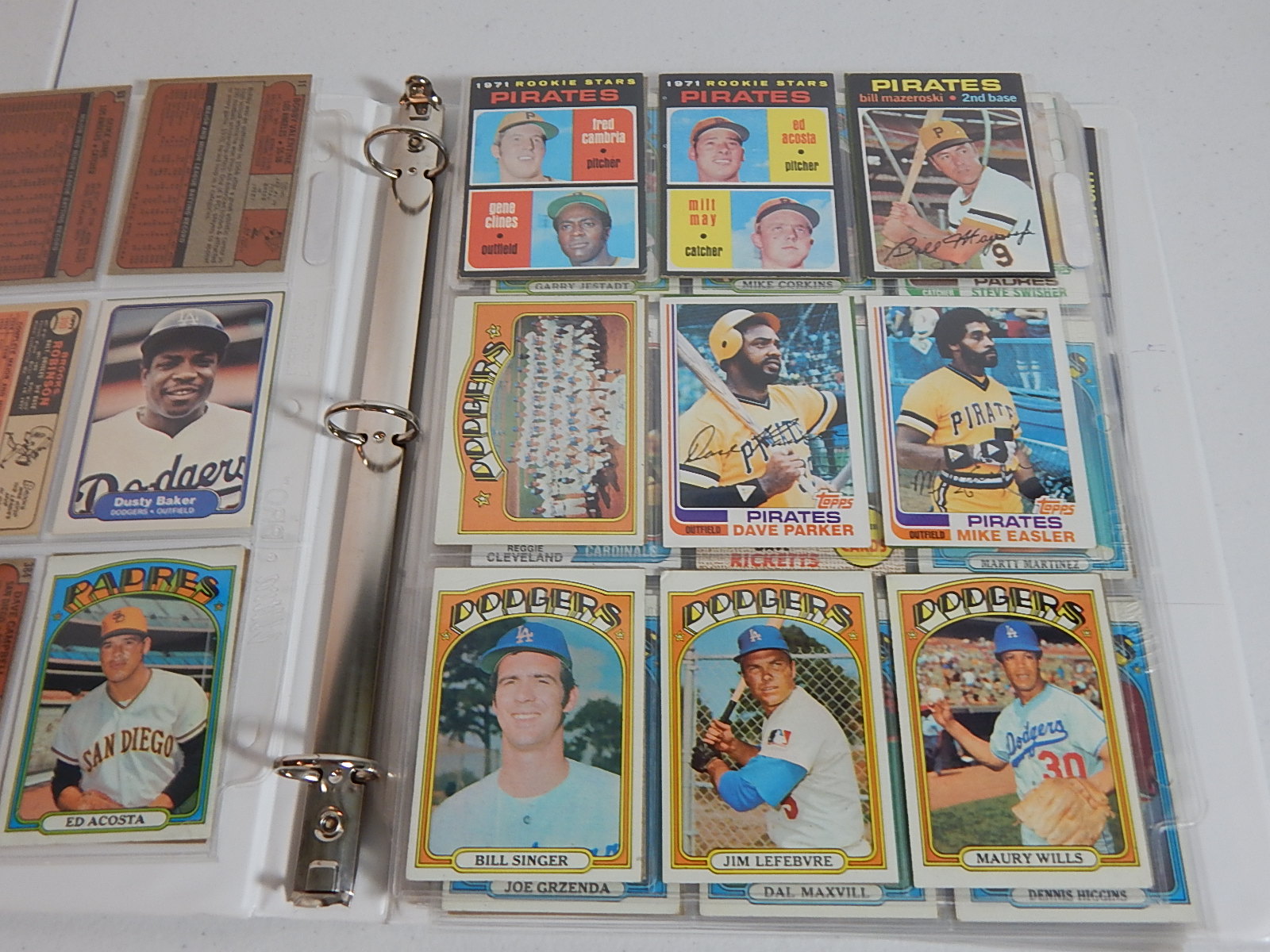 1960s-1980s Baseball Card Collection in Album with Mantle and More