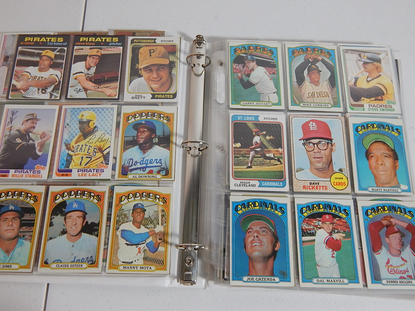 1960s-1980s Baseball Card Collection in Album with Mantle and More