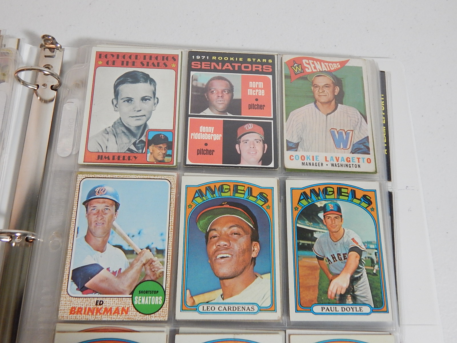 1960s-1980s Baseball Card Collection in Album with Mantle and More