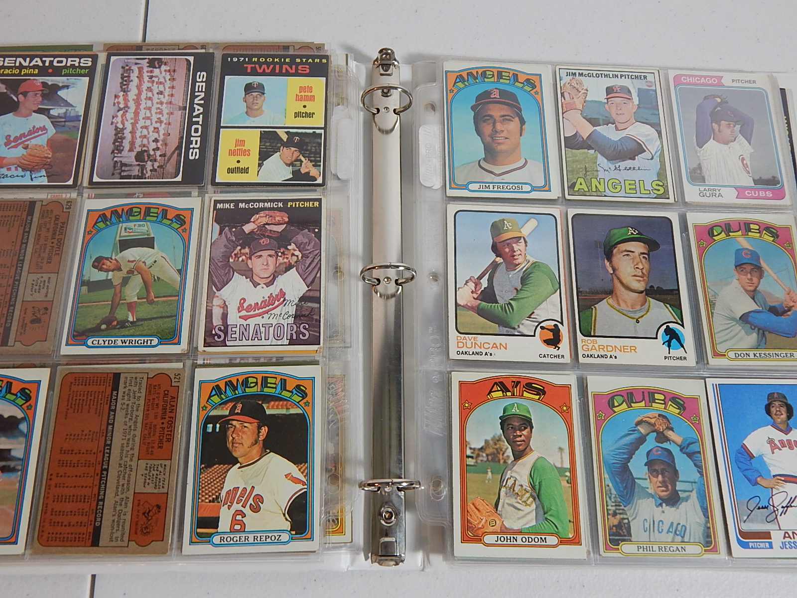 1960s-1980s Baseball Card Collection in Album with Mantle and More