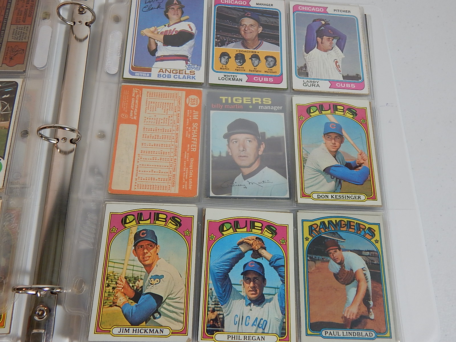 1960s-1980s Baseball Card Collection in Album with Mantle and More