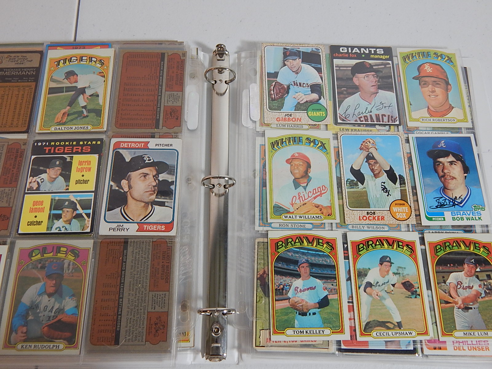 1960s-1980s Baseball Card Collection in Album with Mantle and More