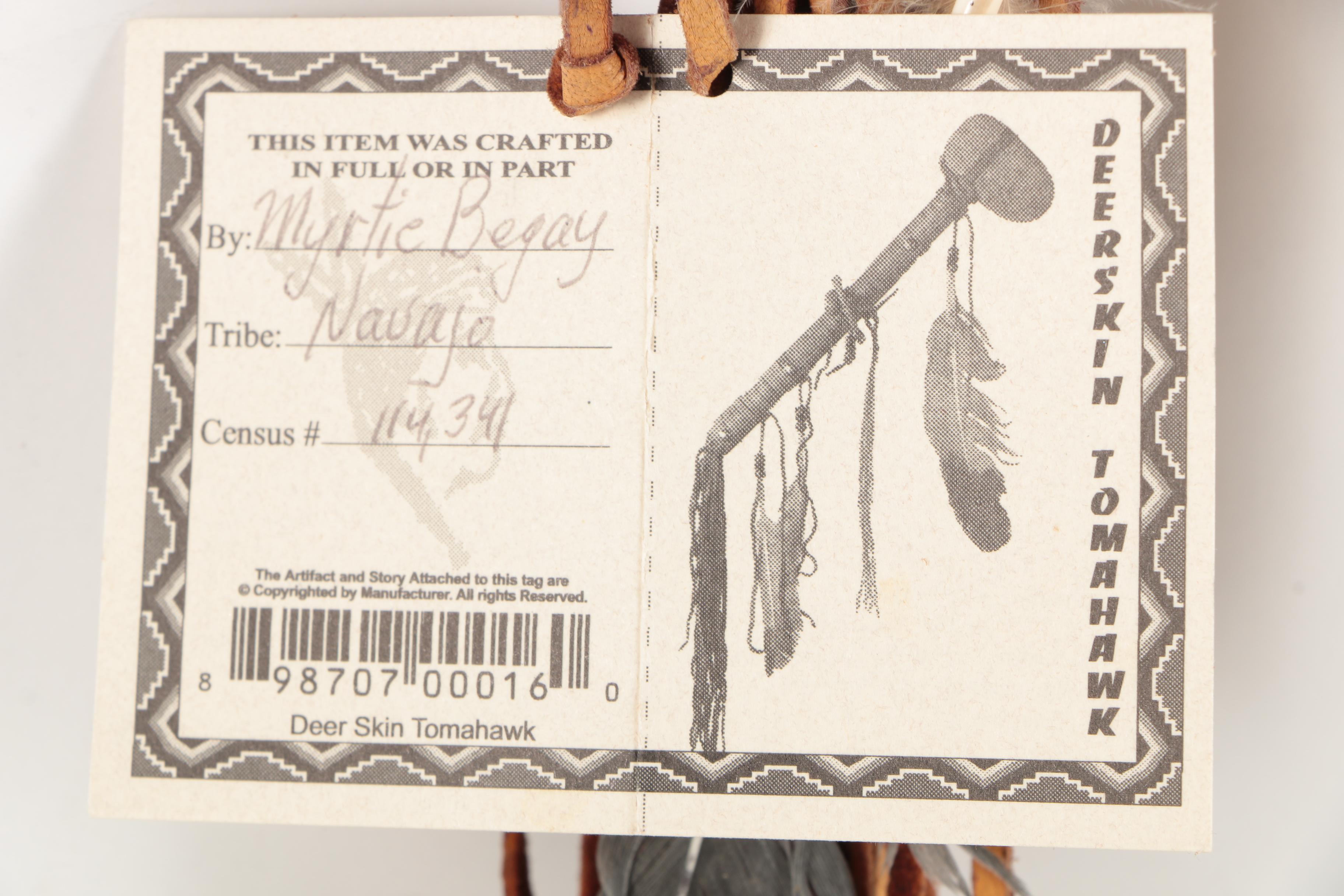 Myrtie Begay Native American Inspired Tomahawk